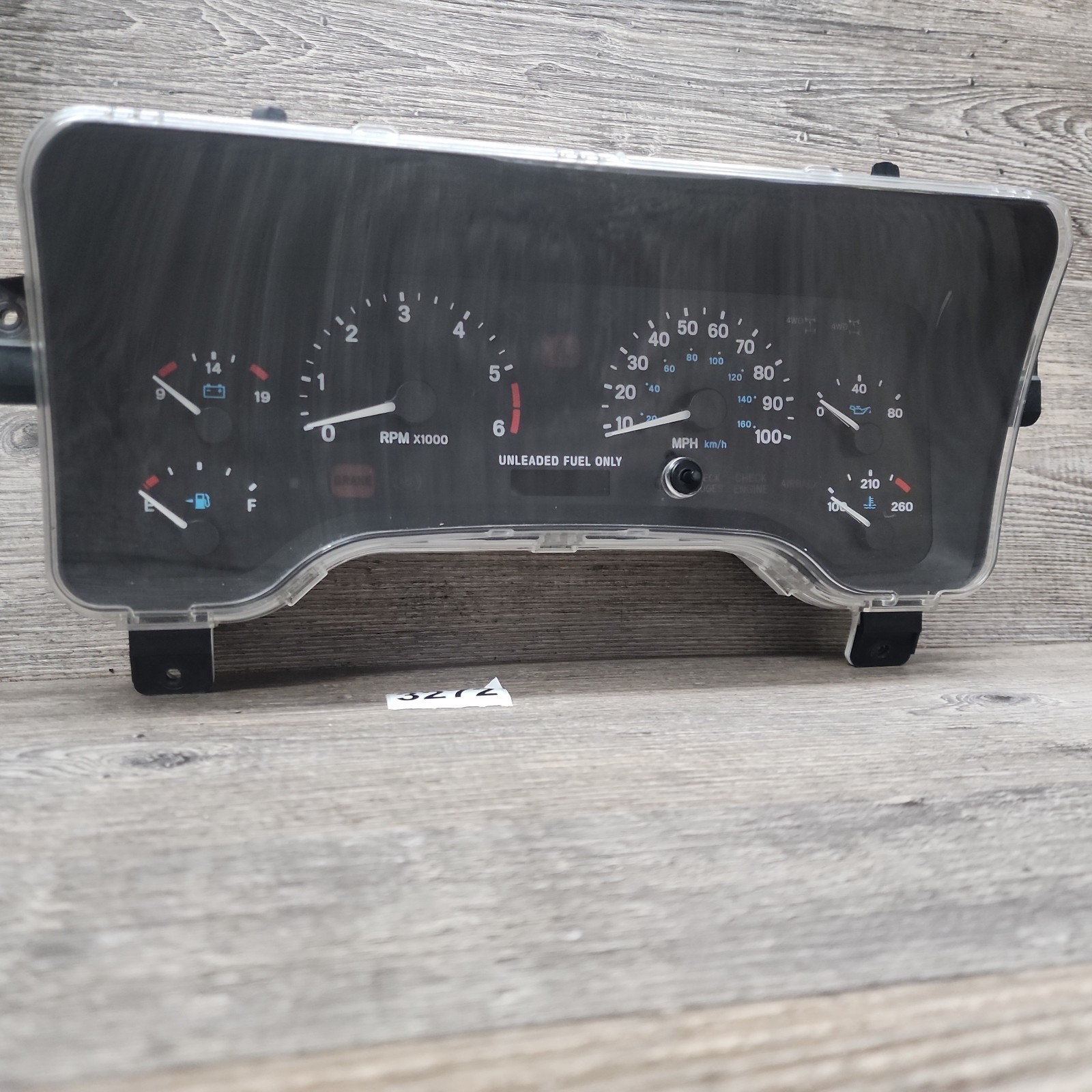 Jeep Wrangler TJ 1997-2000 Speedometer Instrument Cluster PARTS ONLY 56009170AD