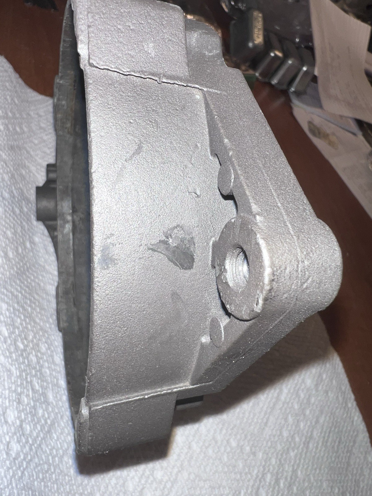 Delco Open Face Alternator Housing with bearing,  No Number, Original