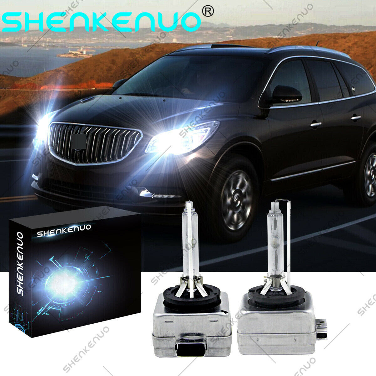 Stock Fit HID Headlight Bulbs For Buick Enclave 2013-2017 High Low Beam Qty 2 DX