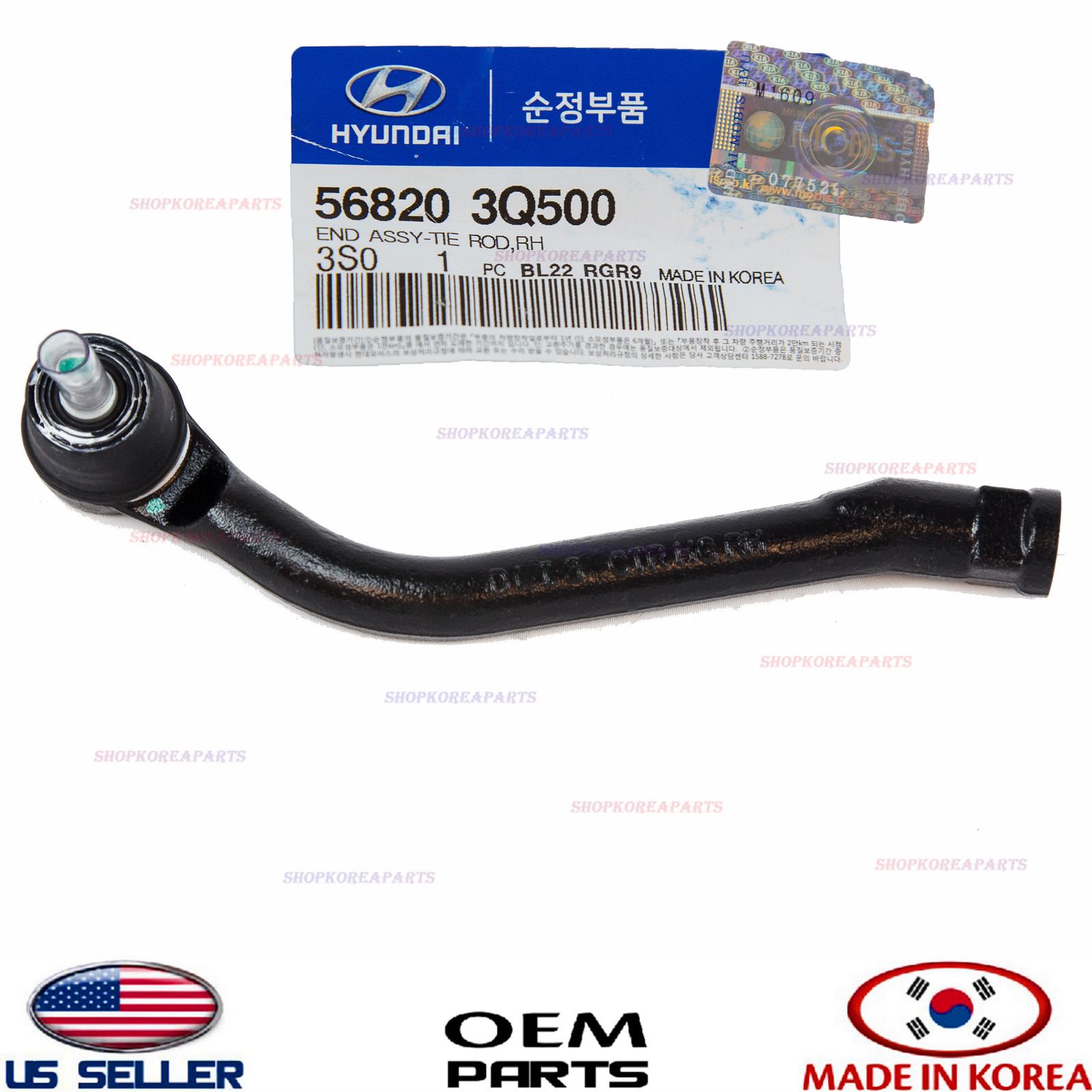 Genuine Outer Tie Rod Steering Gear Right Passenger Side OEM 11-14 Optima Sonata