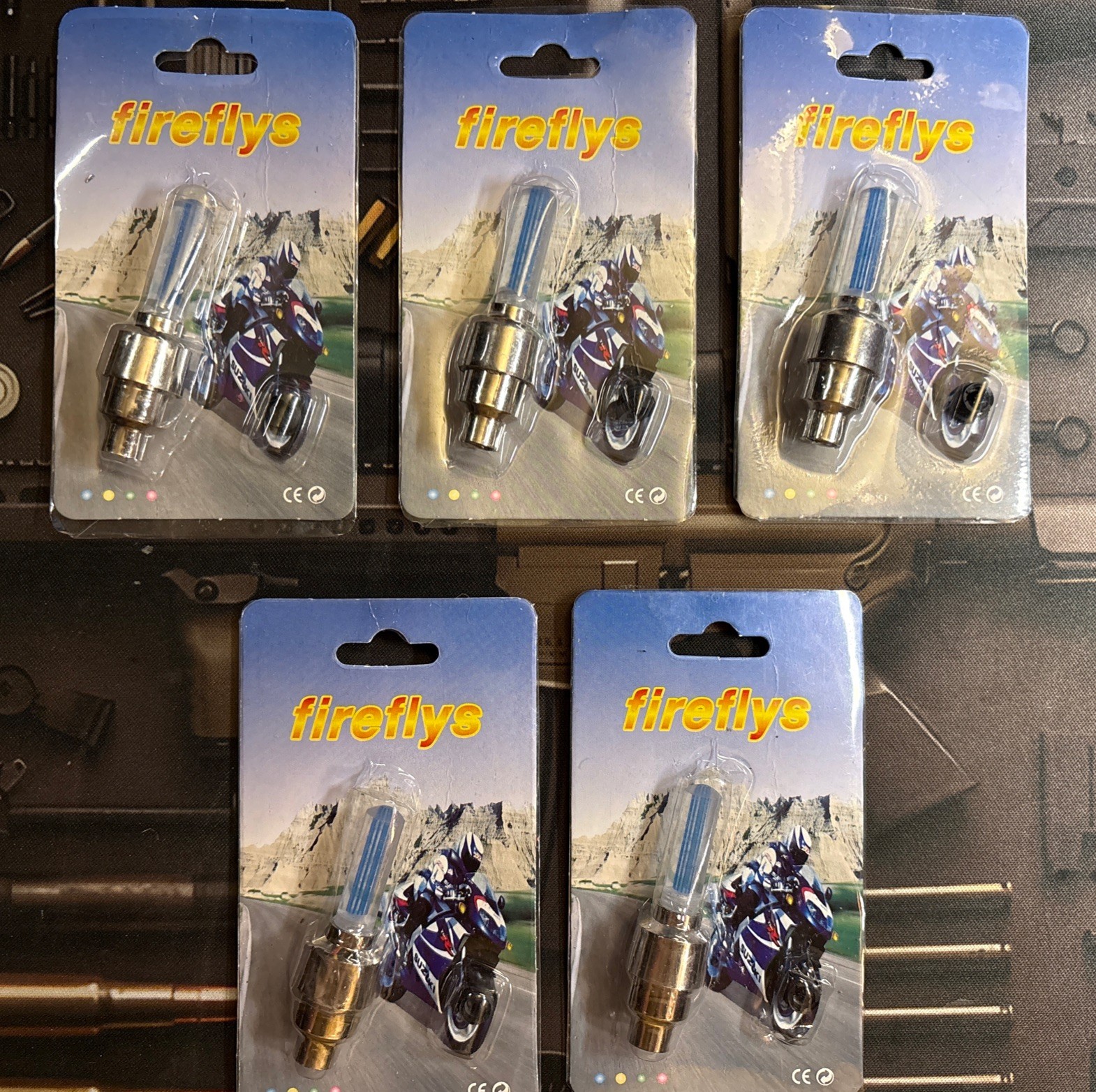 (5) Firefly Wheel Light Tire Valve LED (5) Firefly Wheel Light Tire Valve LED
