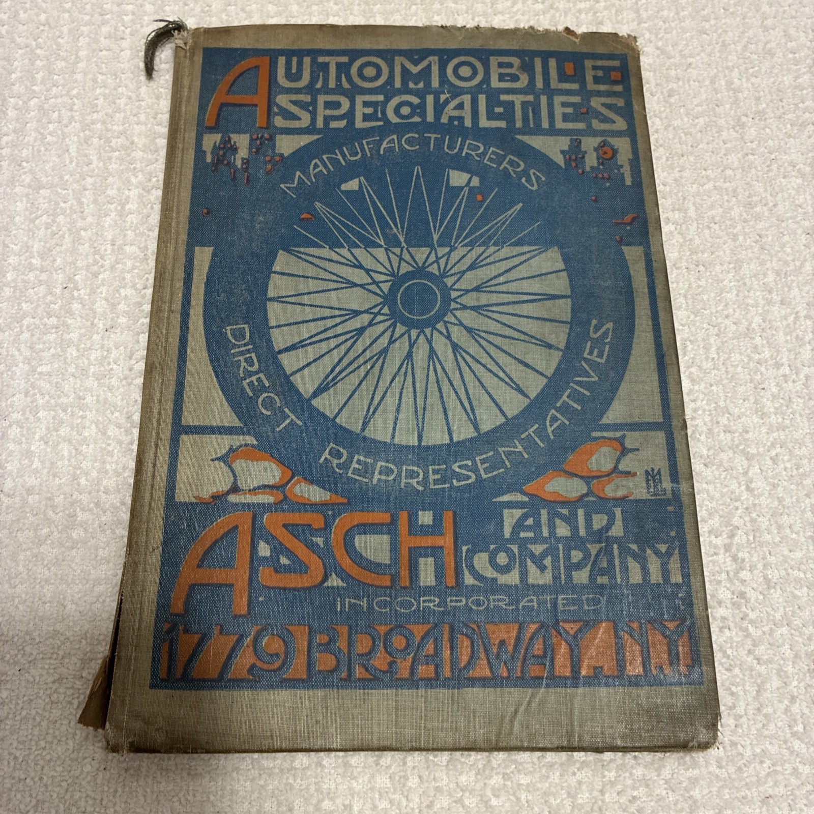 Vintage Asch & Company Automobile Specialties Parts Catalog 1915 Illustrated Vintage Asch & Company Automobile Specialties Parts Catalog 1915 Illustrated