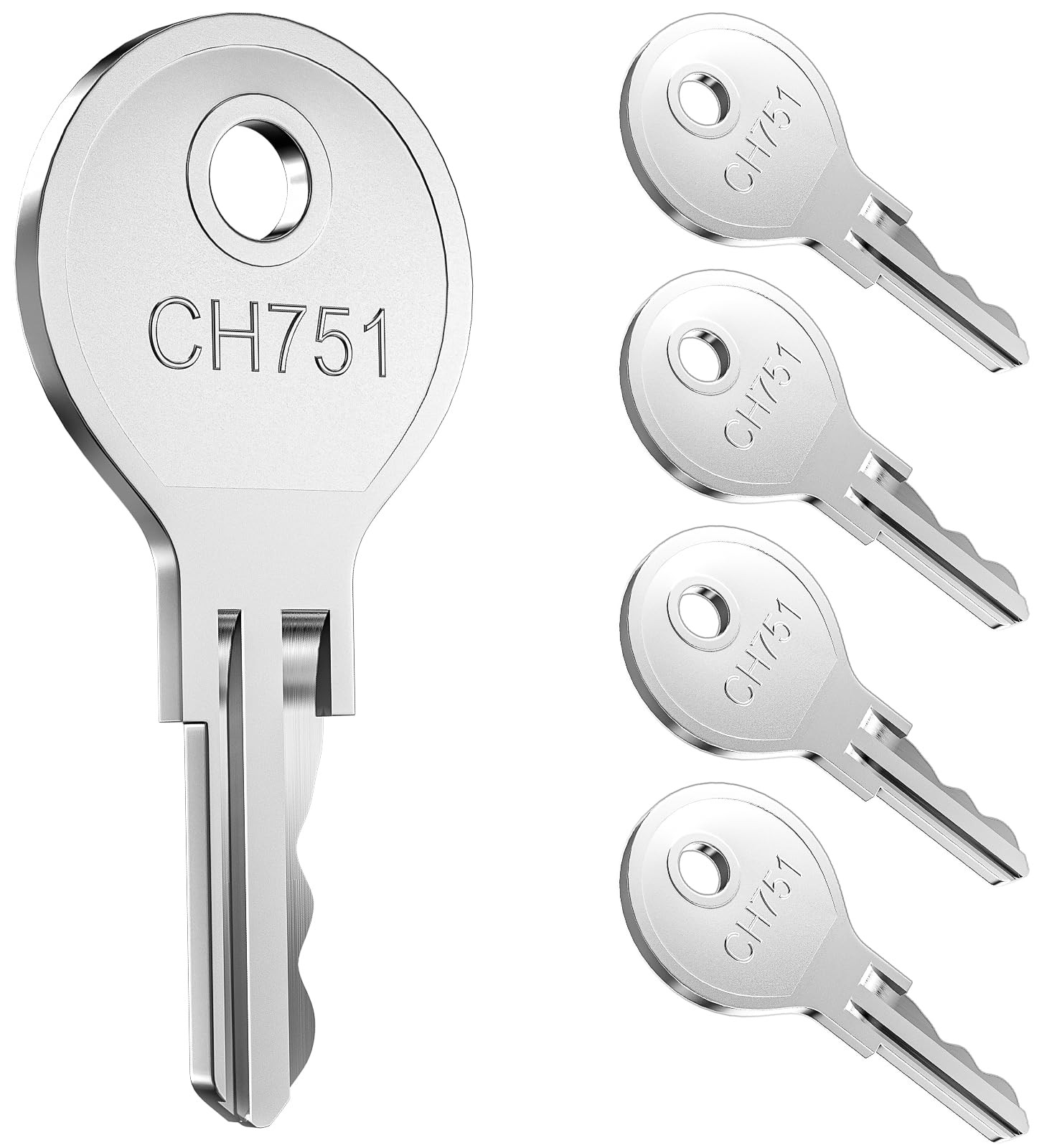 5 New CH751 Keys RV Lock Keys  For Compartments Campers Cabinet Door Hatch Locks