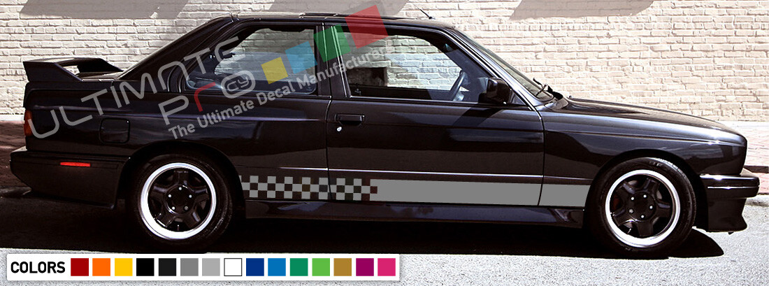 Decal sticker Stripe kit compatible with BMW M3 3 Series E30 Coupe Grilles Wing