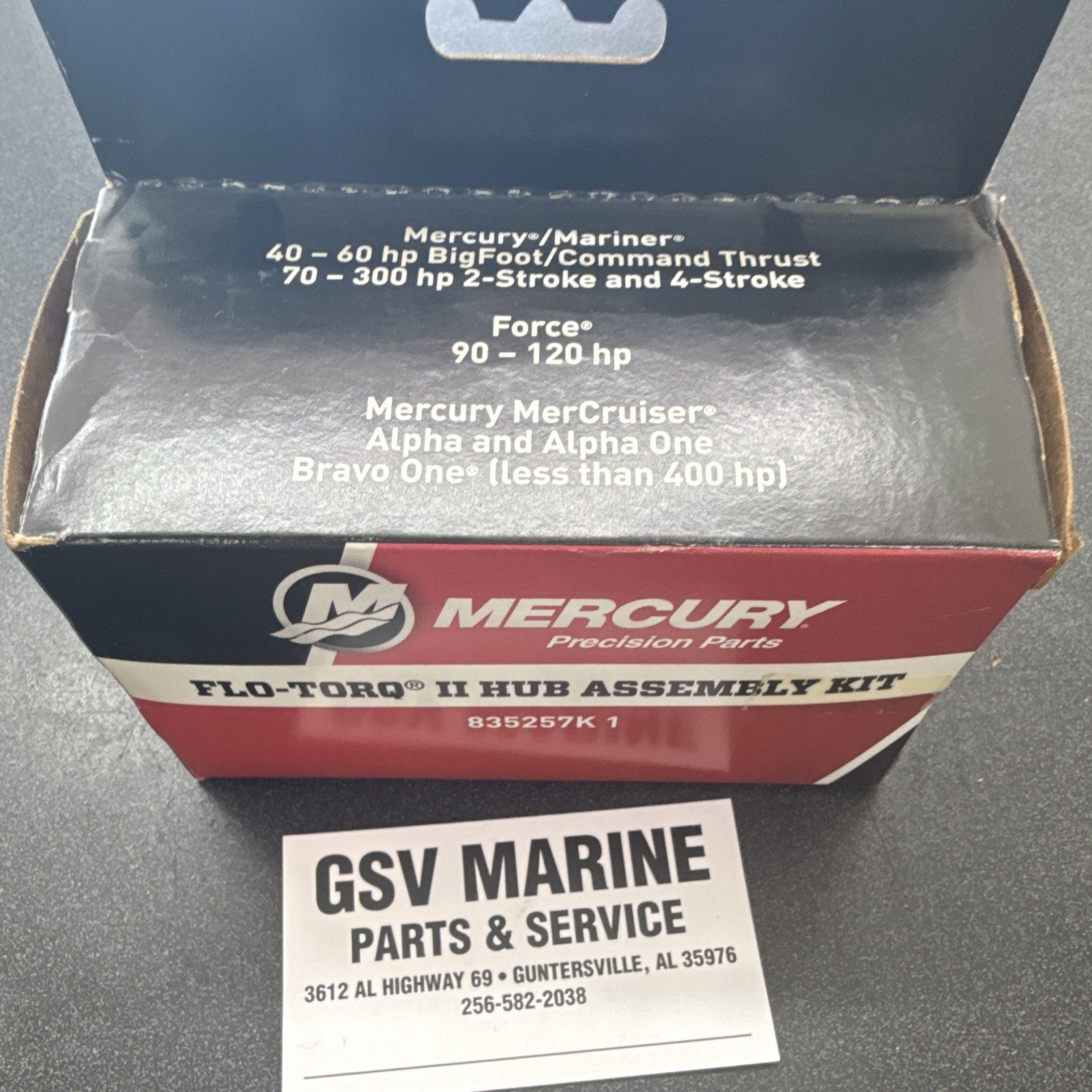 New Mercury Mercruiser Flo TORQ II hub Kit 835257K1 New Mercury Mercruiser Flo TORQ II hub Kit 835257K1