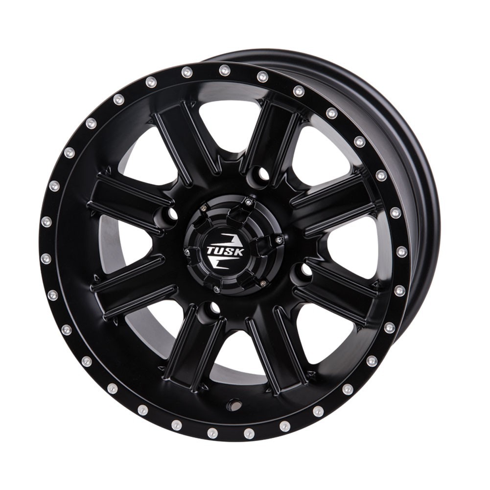 TUSK 4/156 Cascade Wheel 14x7 4.0 + 3.0 Matte Black for UTV