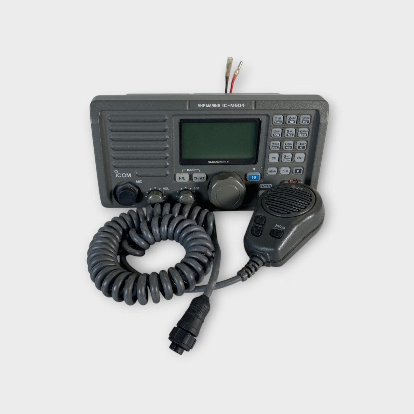 Icom IC-M604 Marine VHF Radio W/ Fist Mic - Remote Mic Compatible - GREY - Used