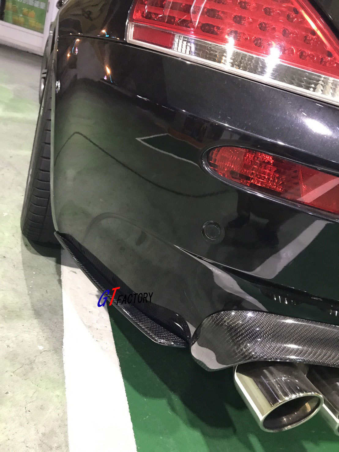 CARBON FIBER SIDE SKIRT EXTENSIONS + REAR SPLITTER FOR BMW E63 E64 M6 ONLY