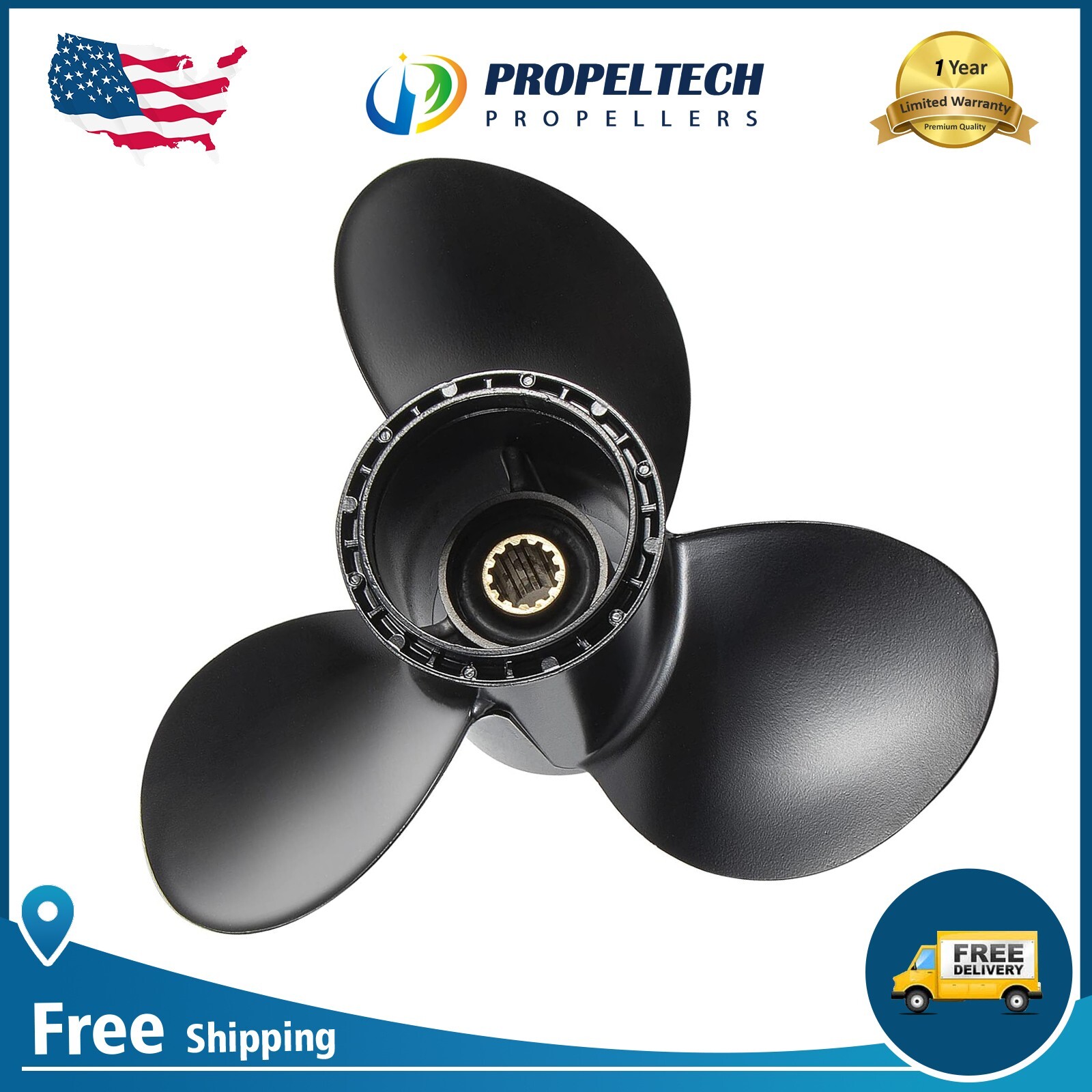11 1/4x15 Outboard Boat Propeller for Suzuki 35hp 40hp 50hp 60hp 65HP 13 Spline 11 1/4x15 Outboard Boat Propeller for Suzuki 35hp 40hp 50hp 60hp 65HP 13 Spline