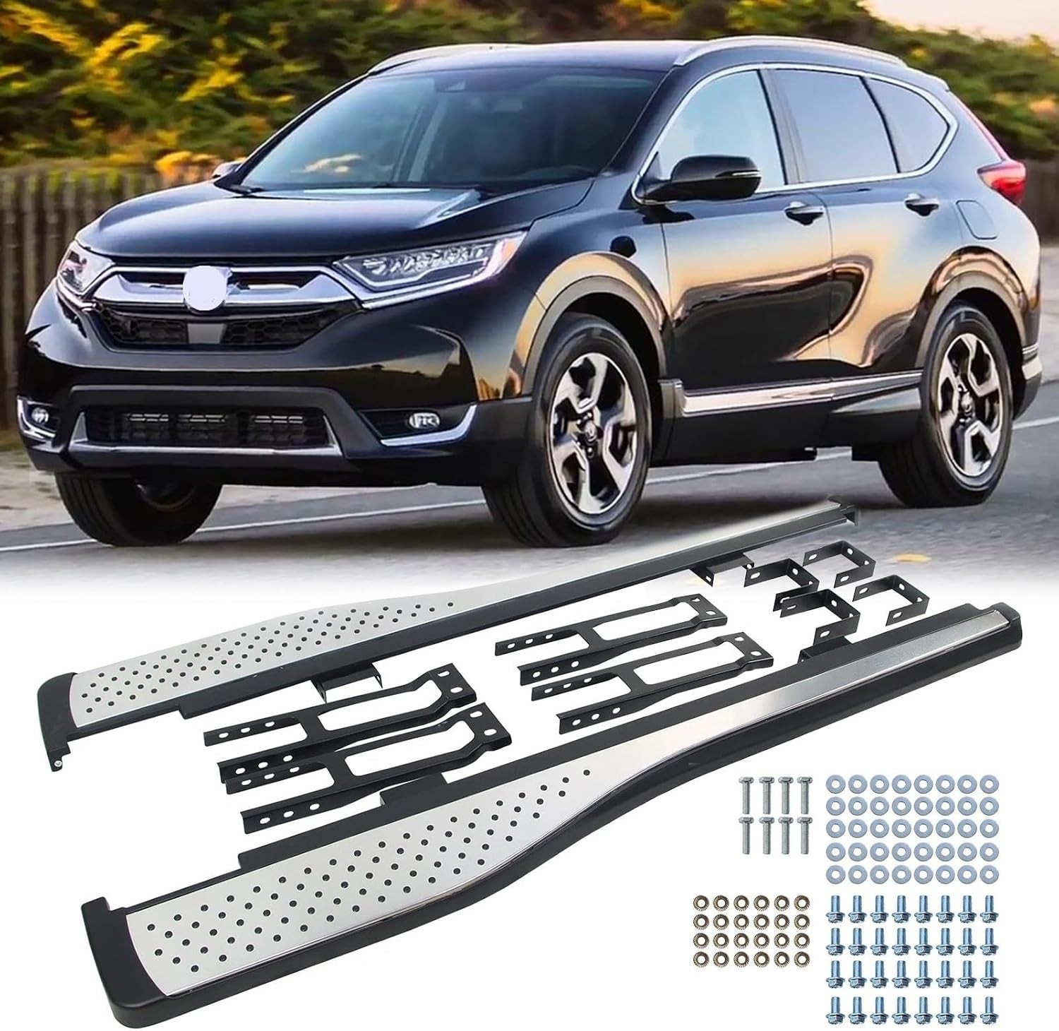 【US Stock】Fixed Running Board Fits for Honda CR-V 2012-2016 Side Steps Nerf Bar