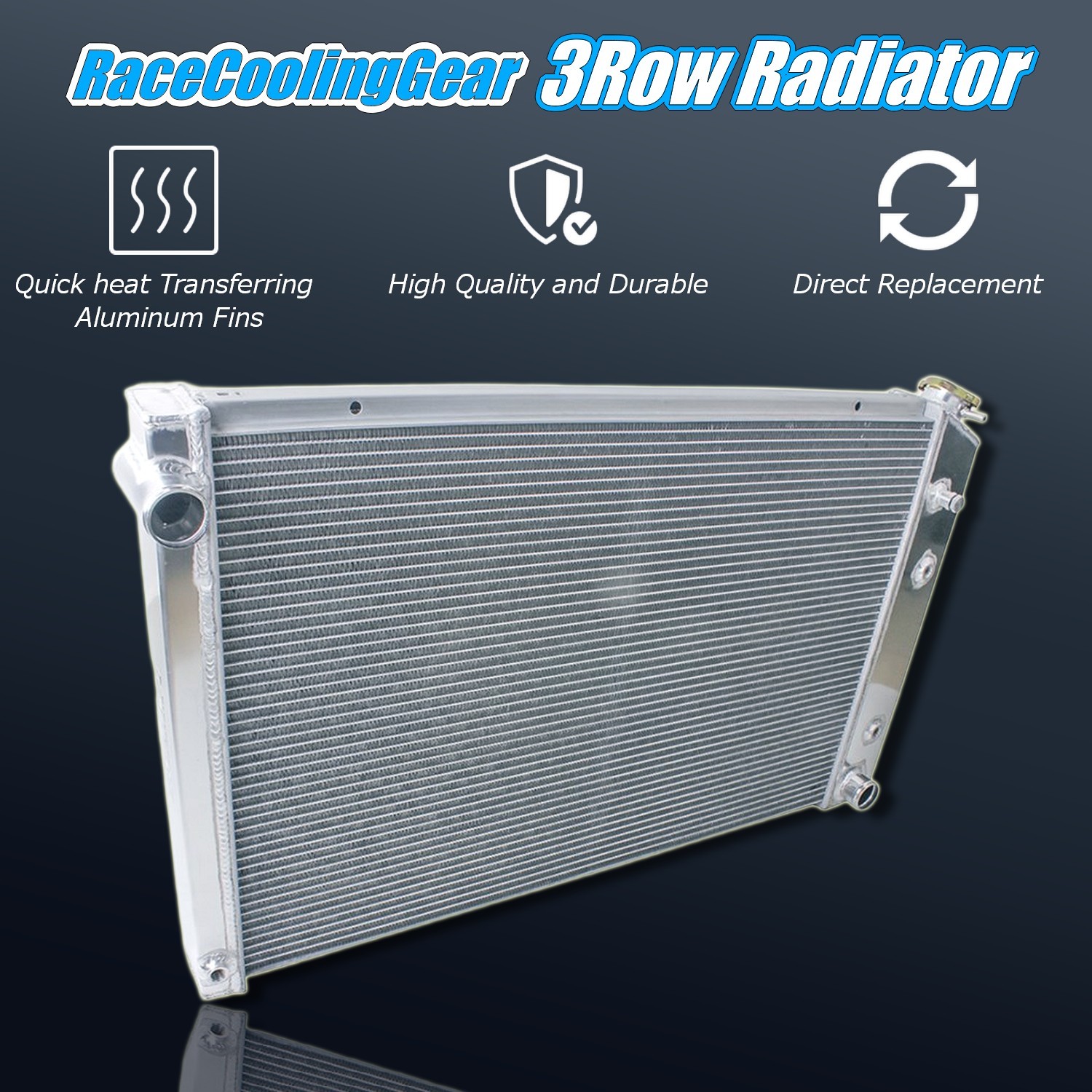 Heavy Duty 3 Row Cooling Radiator For Chevy GMC C/K Series Pickup 1973–1990