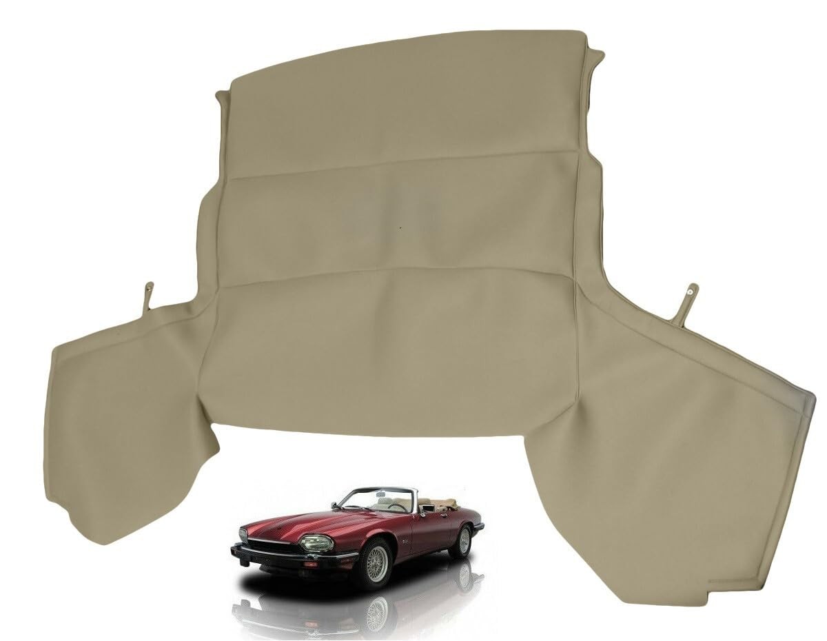 Fits Jaguar XJS 1989-1996 Convertible Headliner Foam-Backed Headlining Tan