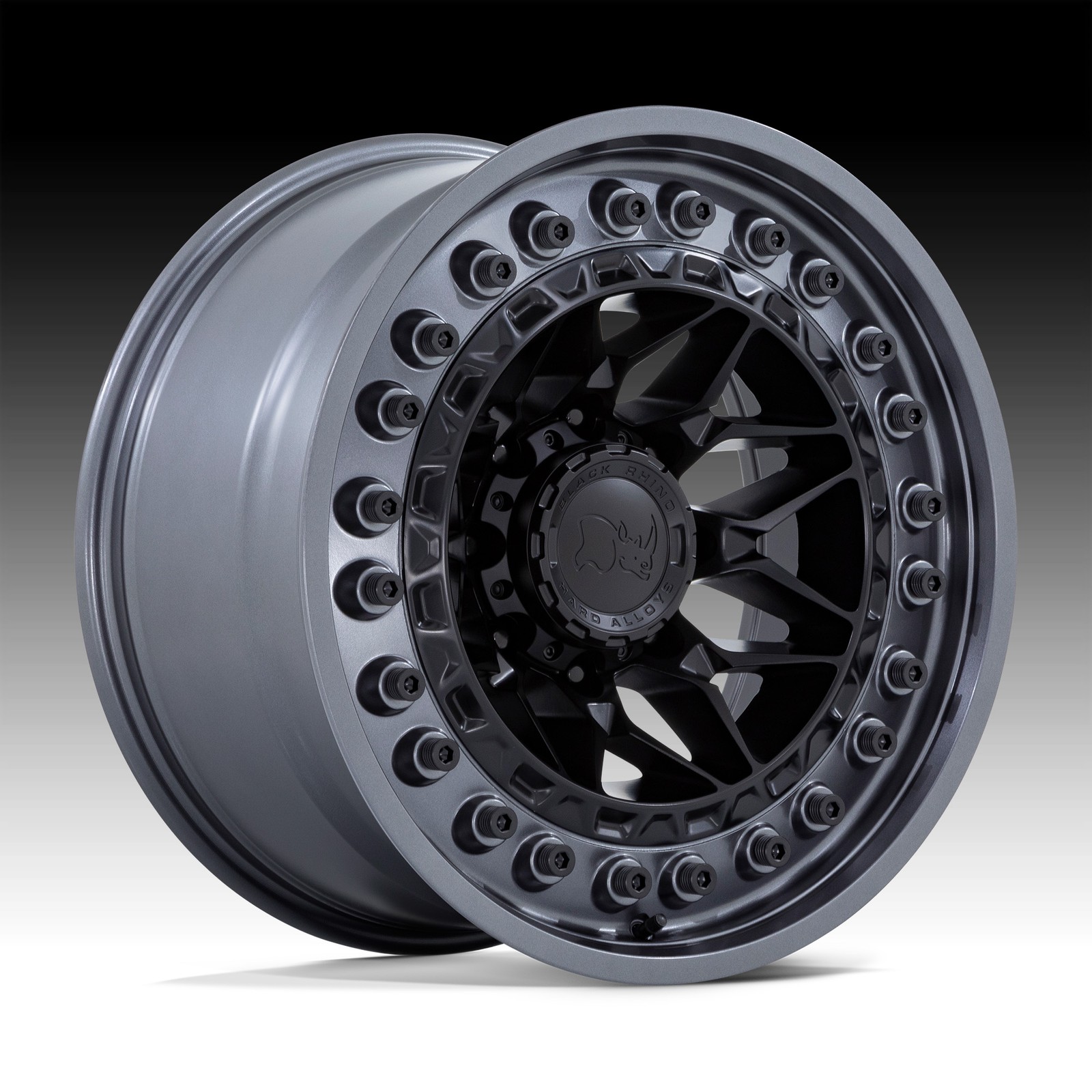 4/Black Rhino BR008 Alpha Black Gunmetal 17x9 5x5 -12mm (BR008MA17905012N)