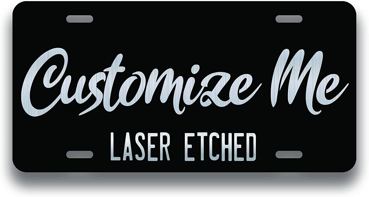 Personalized Custom Laser Engraved Aluminum License Plate
