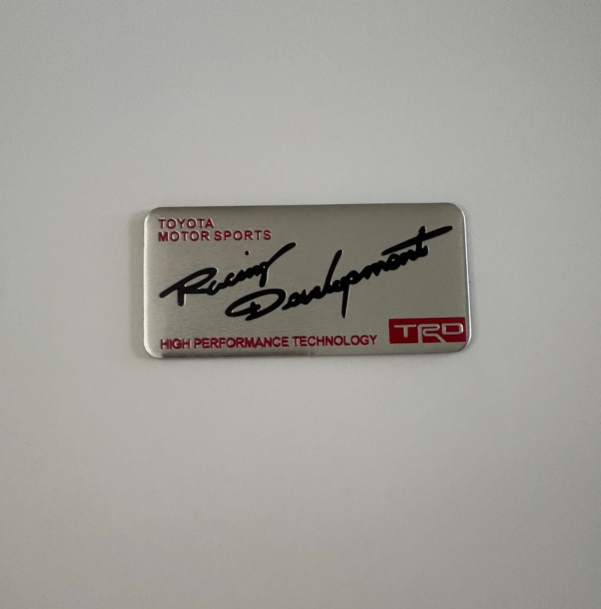 TRD Racing Development Toyota Aluminum Emblem Name Badge JDM Decoration Sticker
