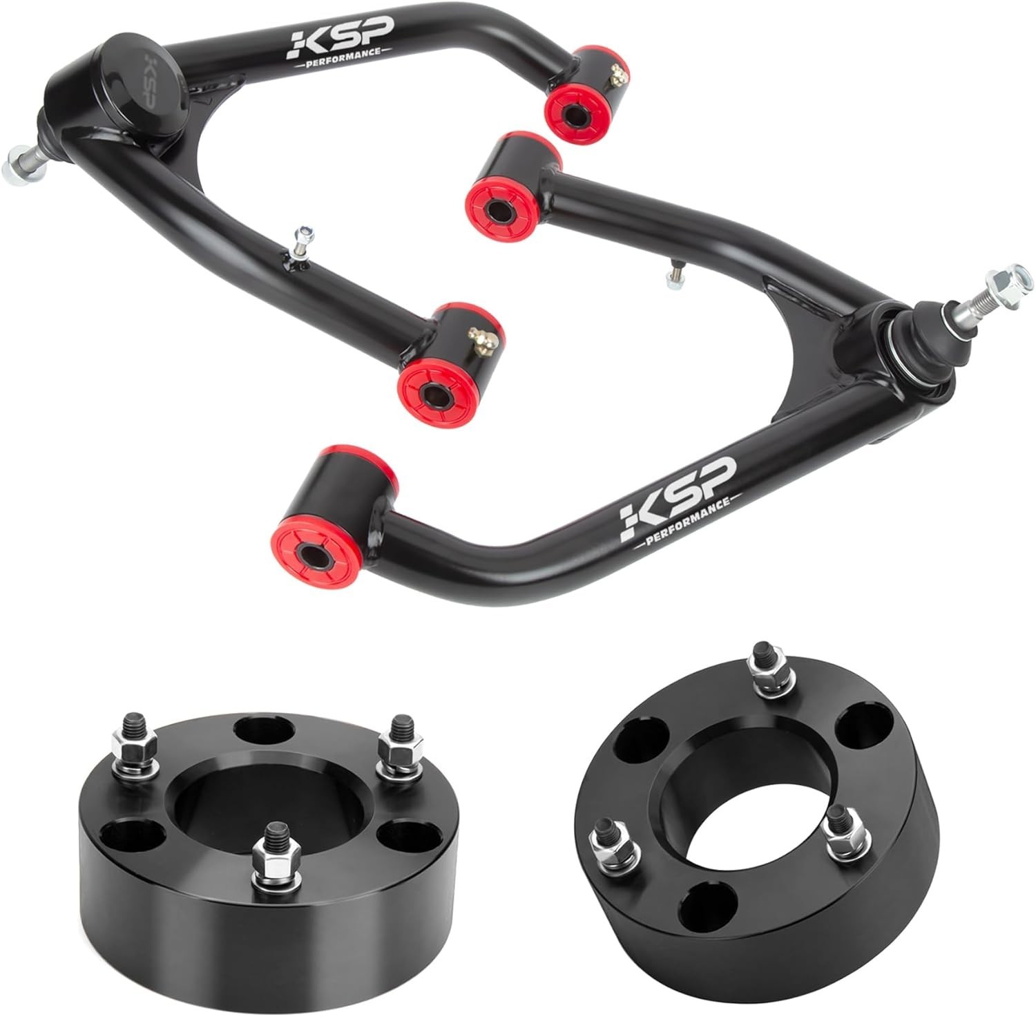 KSP 2-4\'\' Upper Control Arm & 3\'\' Lift Kit for 2007-2018 Silverado Sierra 1500