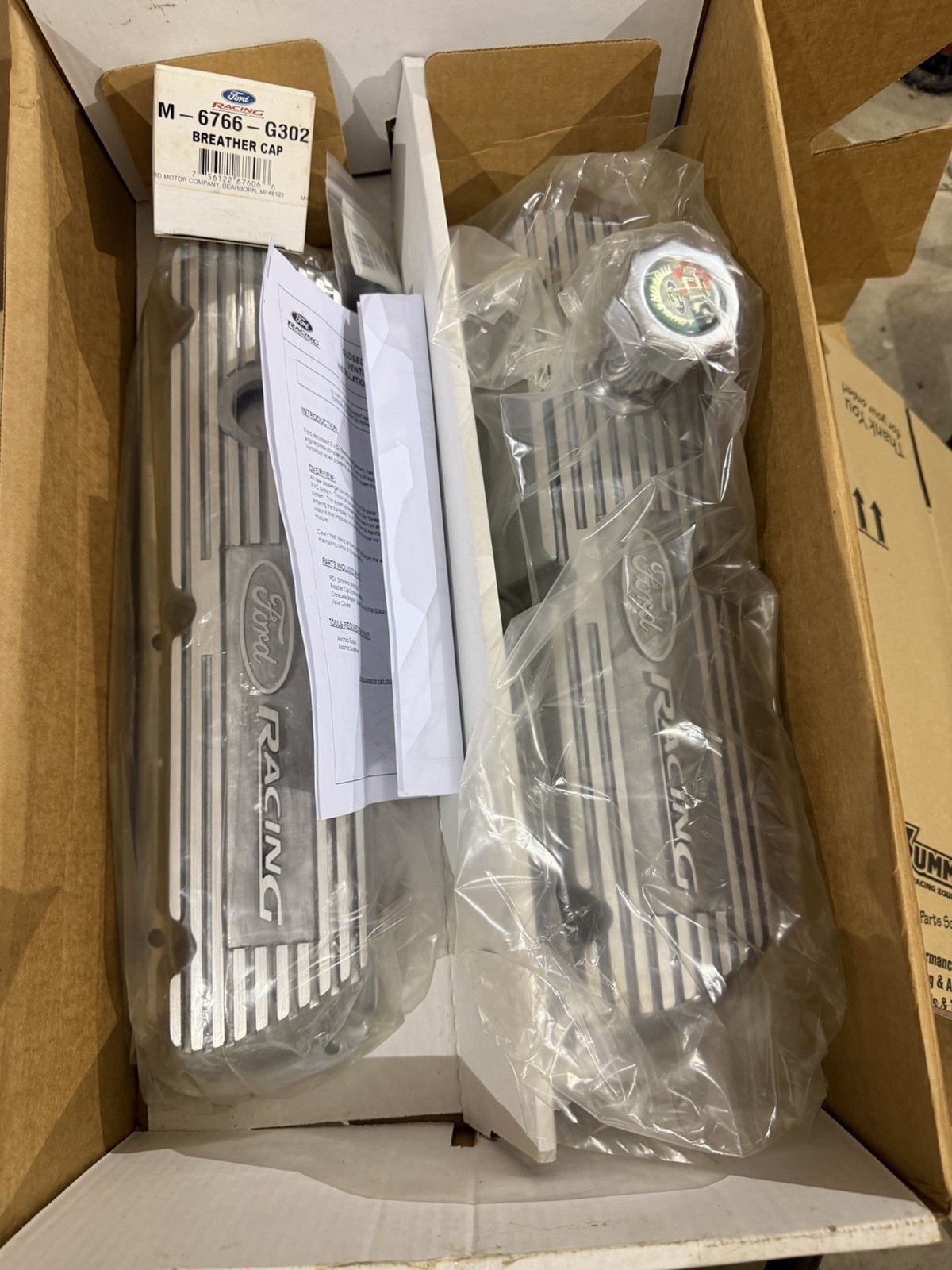 NOS Ford Racing Valve Covers 302/351w M-6582-B351R F150, Bronco, F250, Mustang NOS Ford Racing Valve Covers 302/351w M-6582-B351R F150, Bronco, F250, Mustang