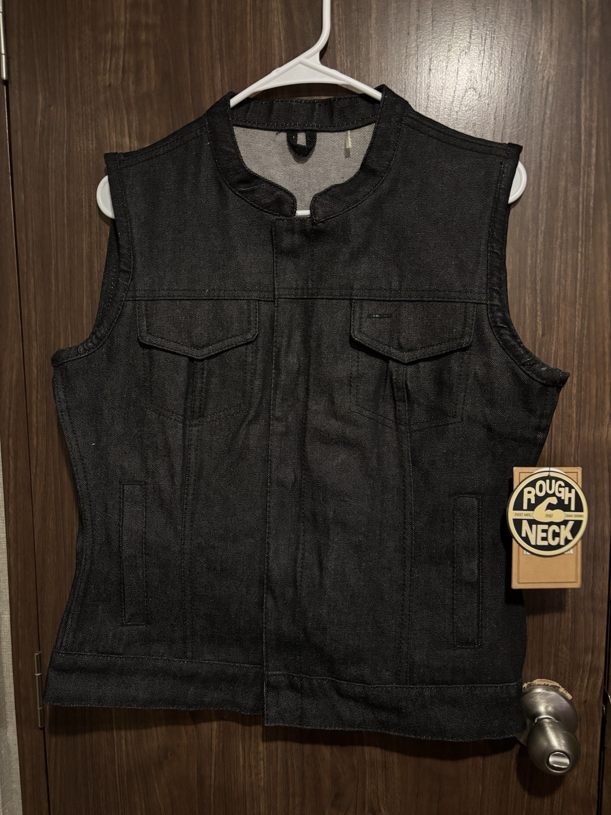 Ludlow - Denim Rough Neck Raw Denim Motorcycle Vest Size Women’s Medium NWT