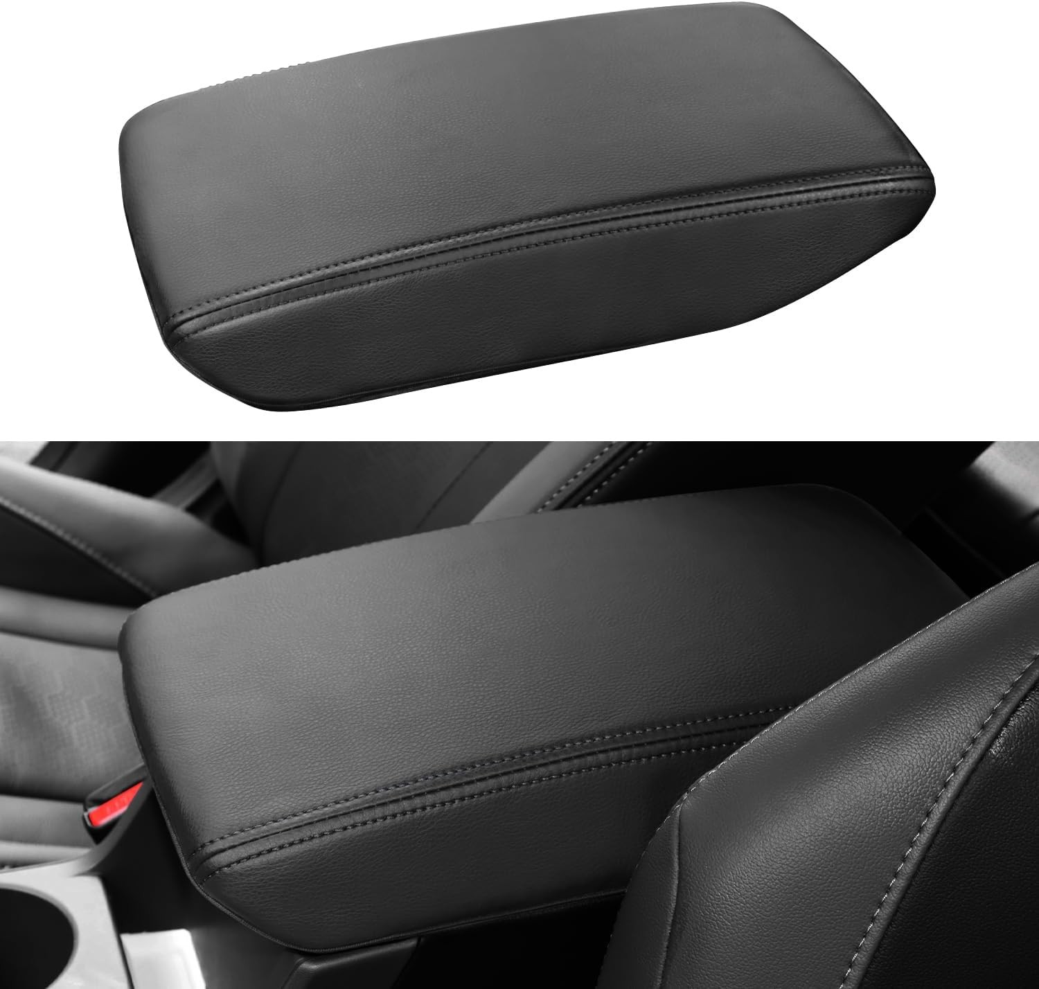 Subaru Crosstrek/Impreza 2024-2026 Black Stitch Center Console Armrest Cover