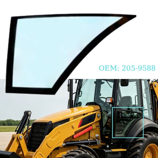Lower Left Hand Door Glass 205-9588 For Caterpillar 416E 420E 420F 428F 422F430E Lower Left Hand Door Glass 205-9588 For Caterpillar 416E 420E 420F 428F 422F430E