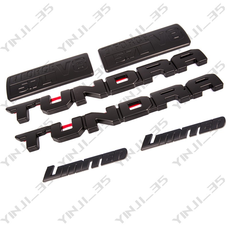 6PCS BLACKOUT EMBLEMS OVERLAY KIT 2014-2021 for TUNDRA LIMITED 5.7L V8 iforce 6PCS BLACKOUT EMBLEMS OVERLAY KIT 2014-2021 for TUNDRA LIMITED 5.7L V8 iforce