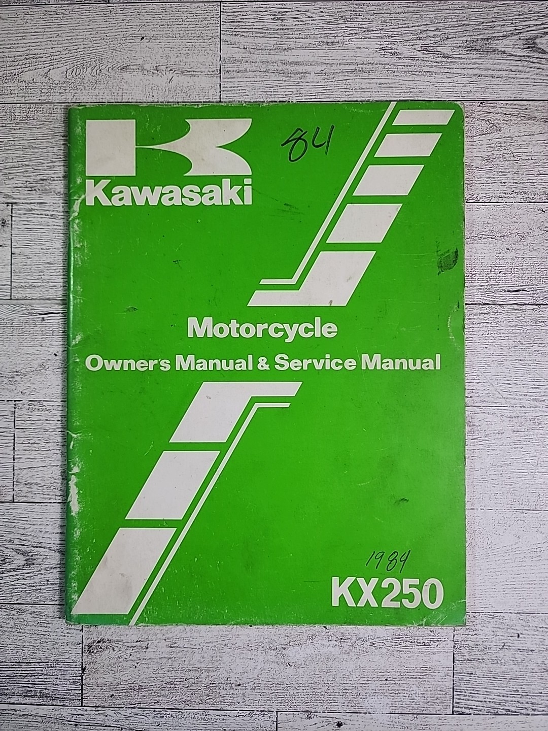 Vintage 1984 Kawasaki Motorcycle Owners & Service Manual KX250 D1 Vintage 1984 Kawasaki Motorcycle Owners & Service Manual KX250 D1