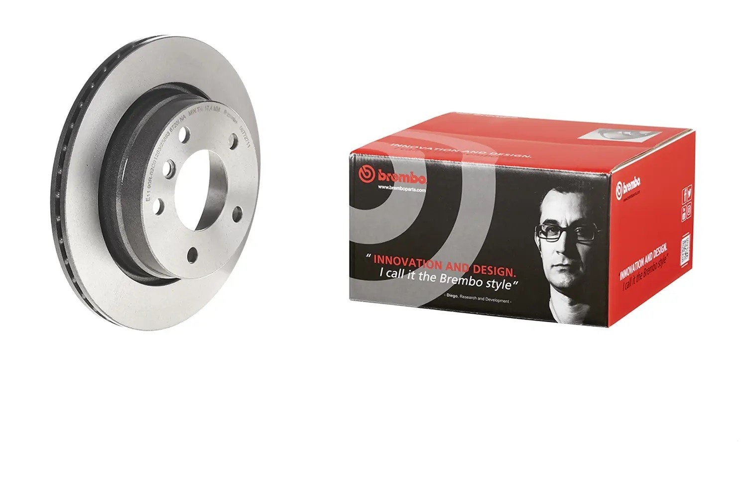 Brembo for 02-06 Acura RSX/04-11 Honda Civic Front Premium UV Coated OE Rotor
