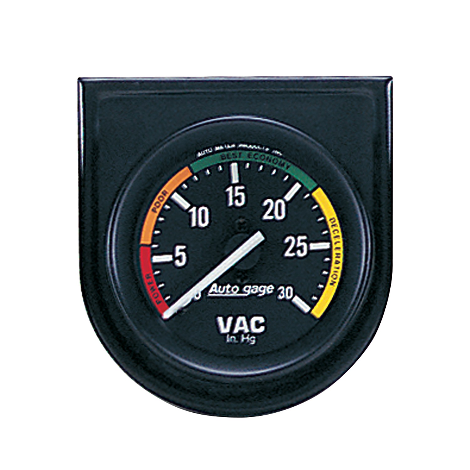 AutoMeter 2337 Autogage Vacuum Gauge Black Dial 0-30