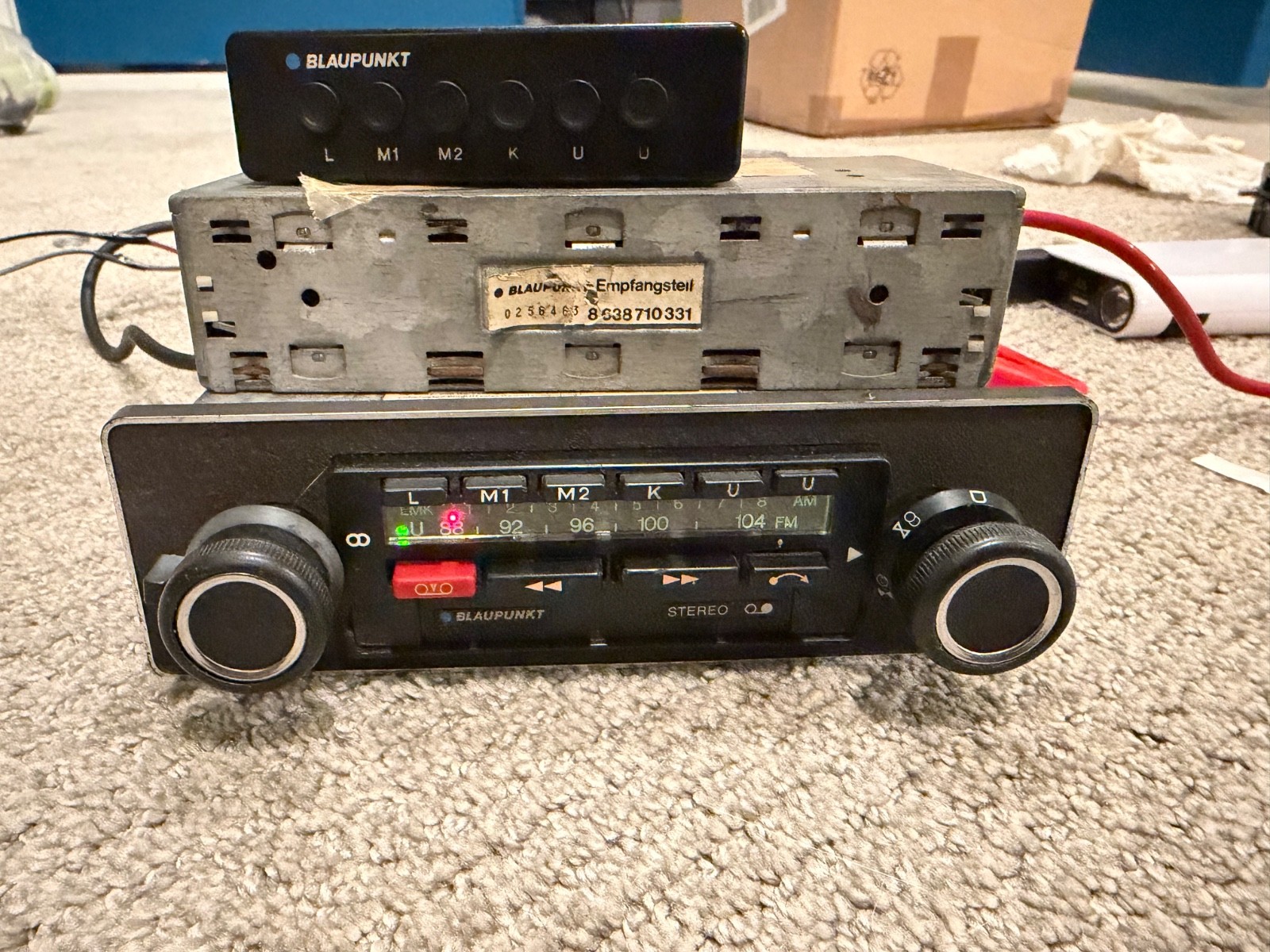 Blaupunkt Bamberg Stereo Euro Radio 1975-1977 Porsche 930. Blaupunkt Bamberg Stereo Euro Radio 1975-1977 Porsche 930.