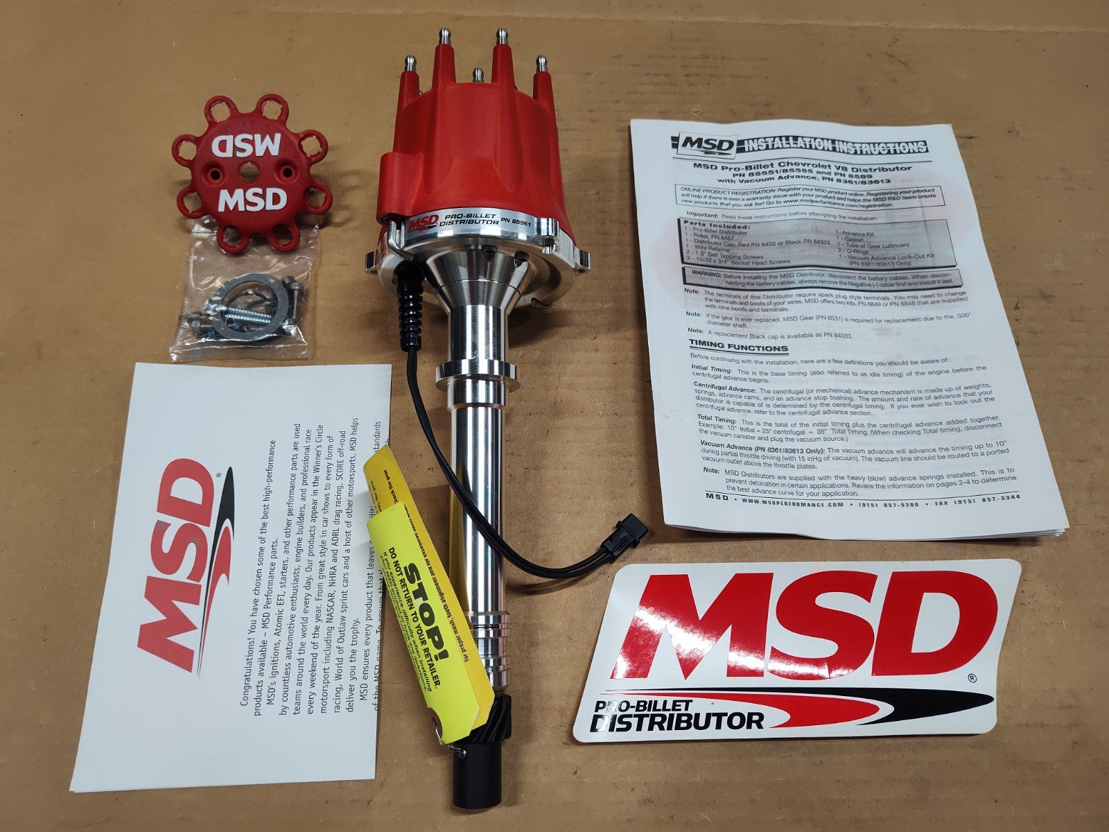 MSD 85551 Pro-Billet Distributor Chevelle Camaro Nova Corvette Distributor NEW MSD 85551 Pro-Billet Distributor Chevelle Camaro Nova Corvette Distributor NEW