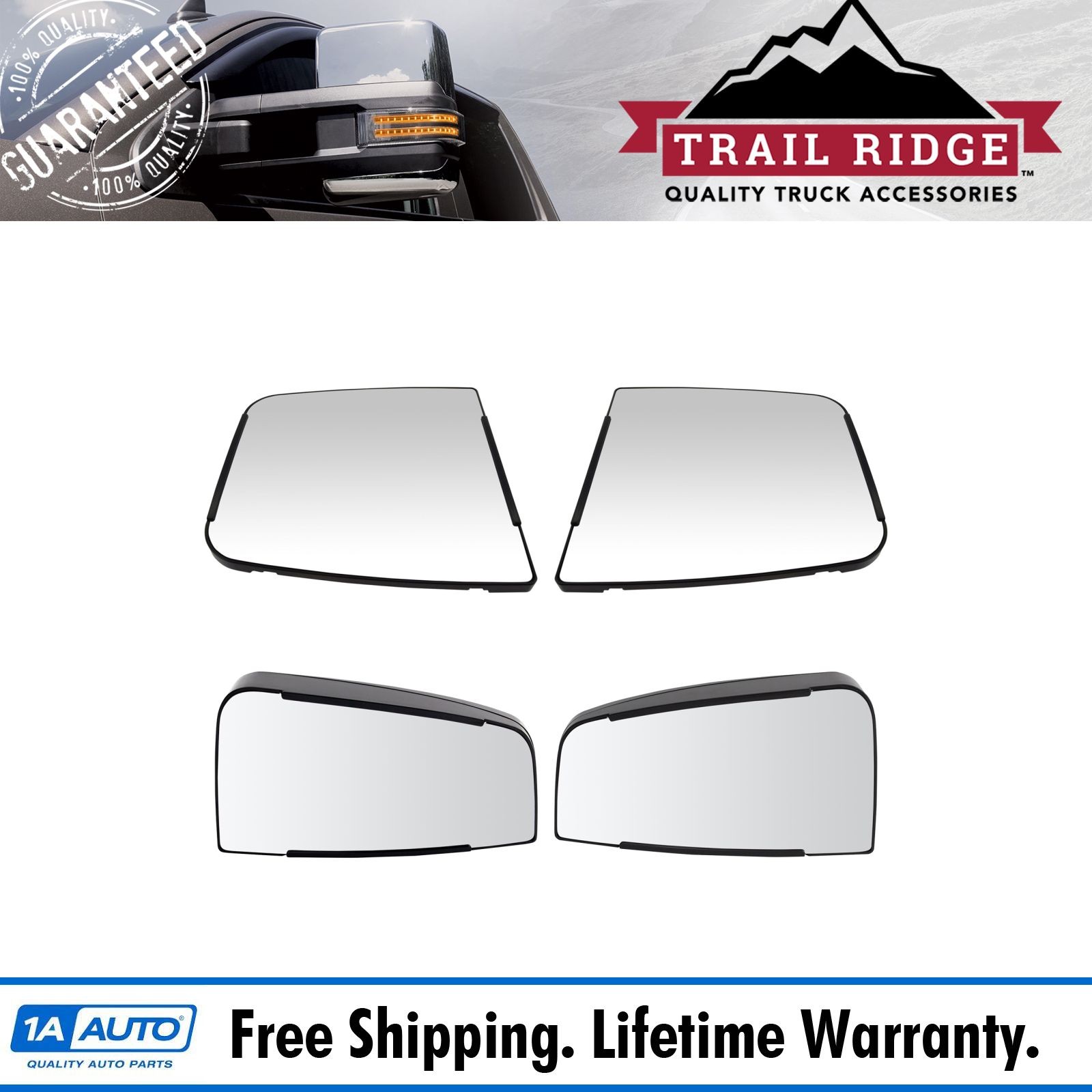 Trail Ridge Mirror Glass Set Fits 2004-2015 Chevrolet Express 3500 GMC Savana