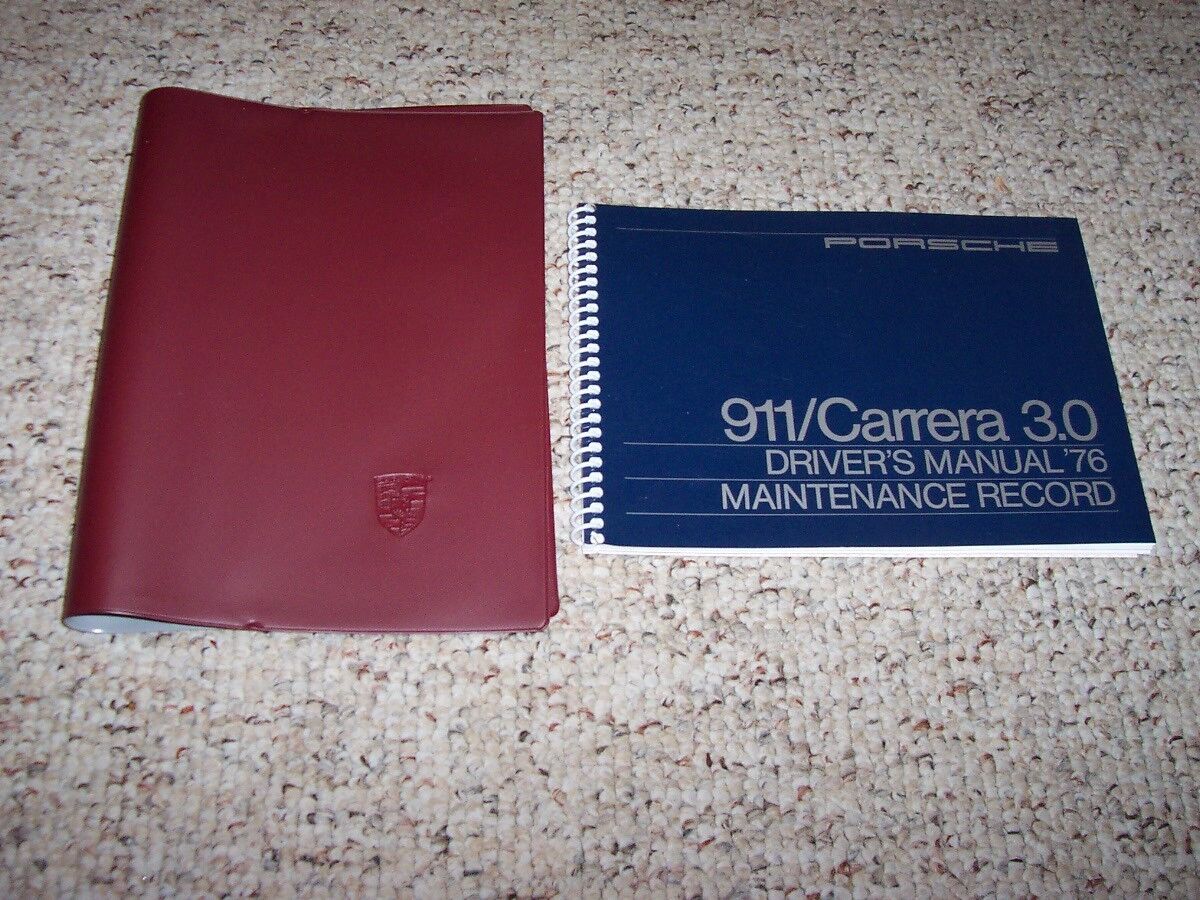 1976 Porsche 911 Carrera 3.0 Owner\'s Owners Operator Driver\'s Manual Book w Case