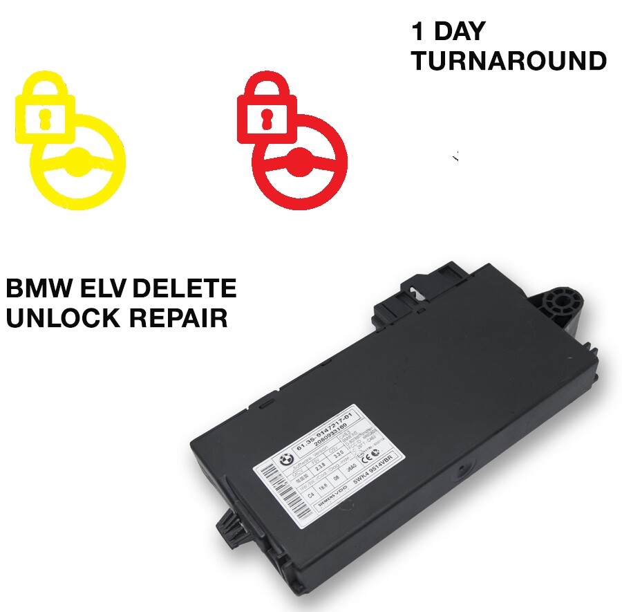 BMW ELV Electrical Steering Lock Delete Unlock Repair 2006-2008. FAST TURNAROUND
