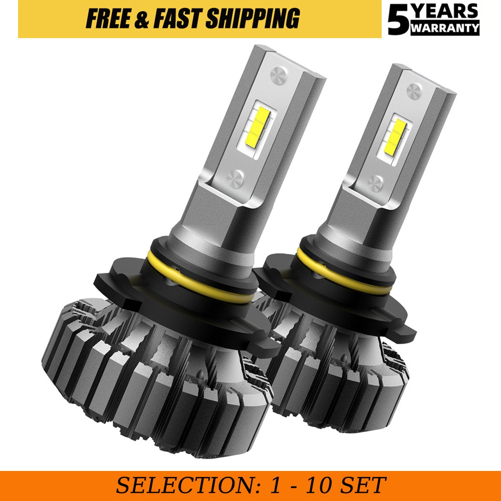 2-20X 9006 HB4 LED Headlight Bulb Hi Low Beam Combo 6500K White Canbus AUXITO B3