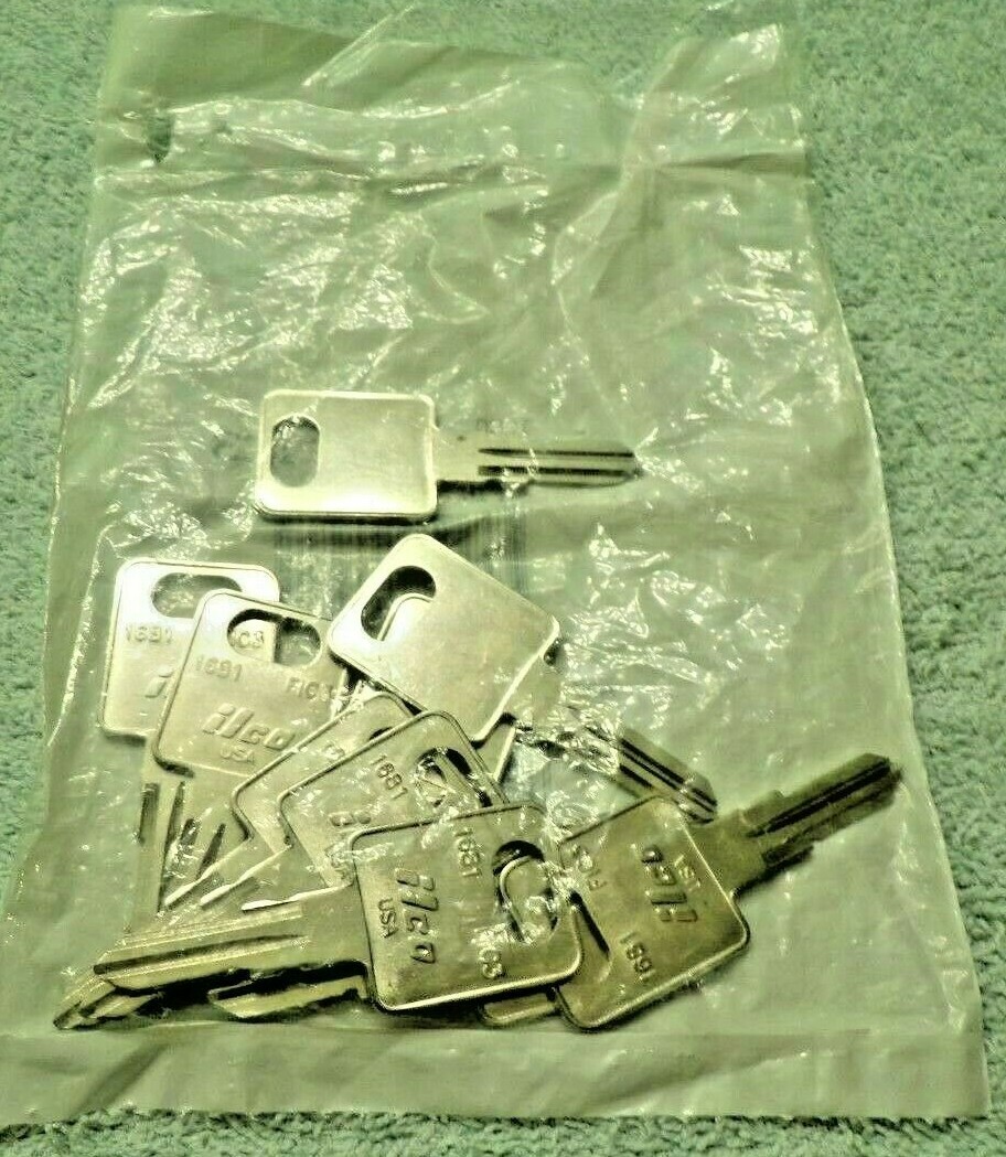 10 KEYS - TRAILER RV KEY BLANK FASTEC ILCO FIC3 1681 NEW UNCUT LOT OF 10 10 KEYS - TRAILER RV KEY BLANK FASTEC ILCO FIC3 1681 NEW UNCUT LOT OF 10