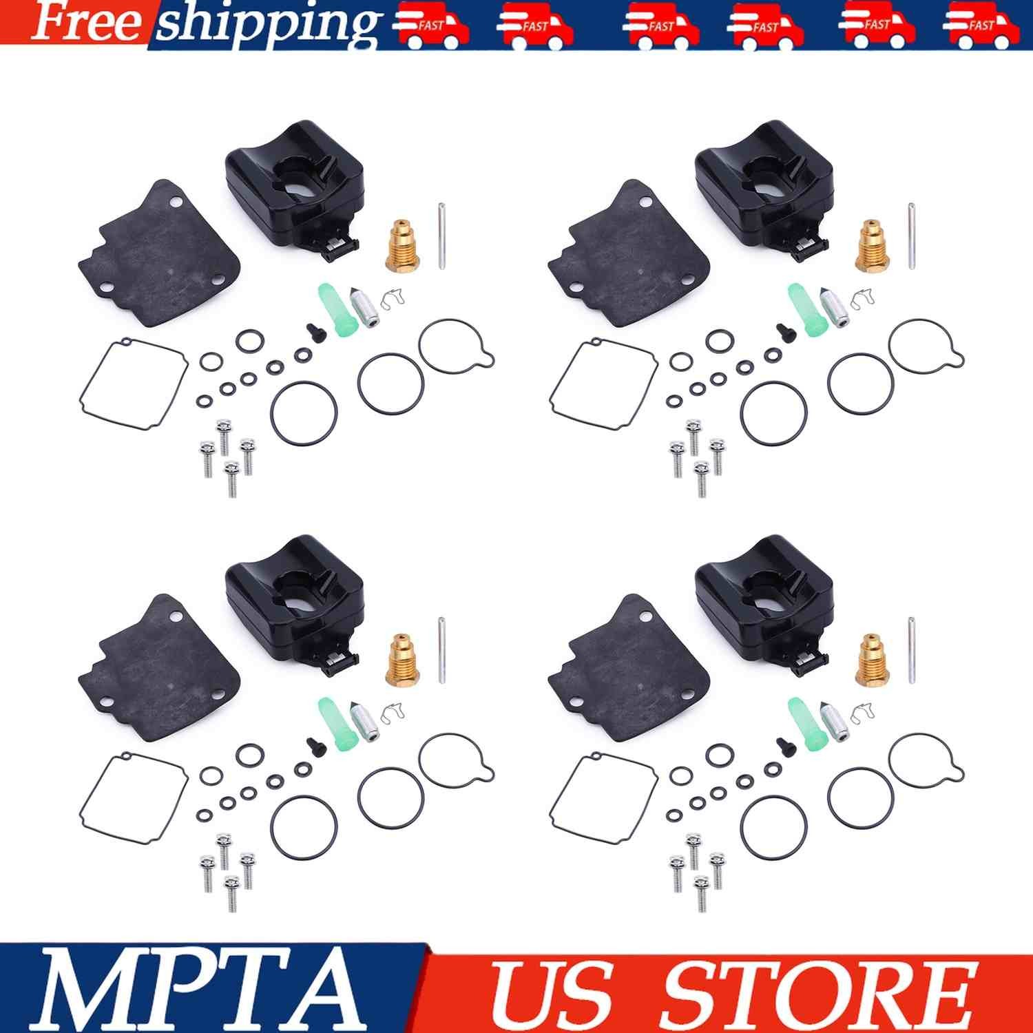 New 4Pcs carburetor repair kit Fit For Yamaha 4-stroke US Stock US Stock