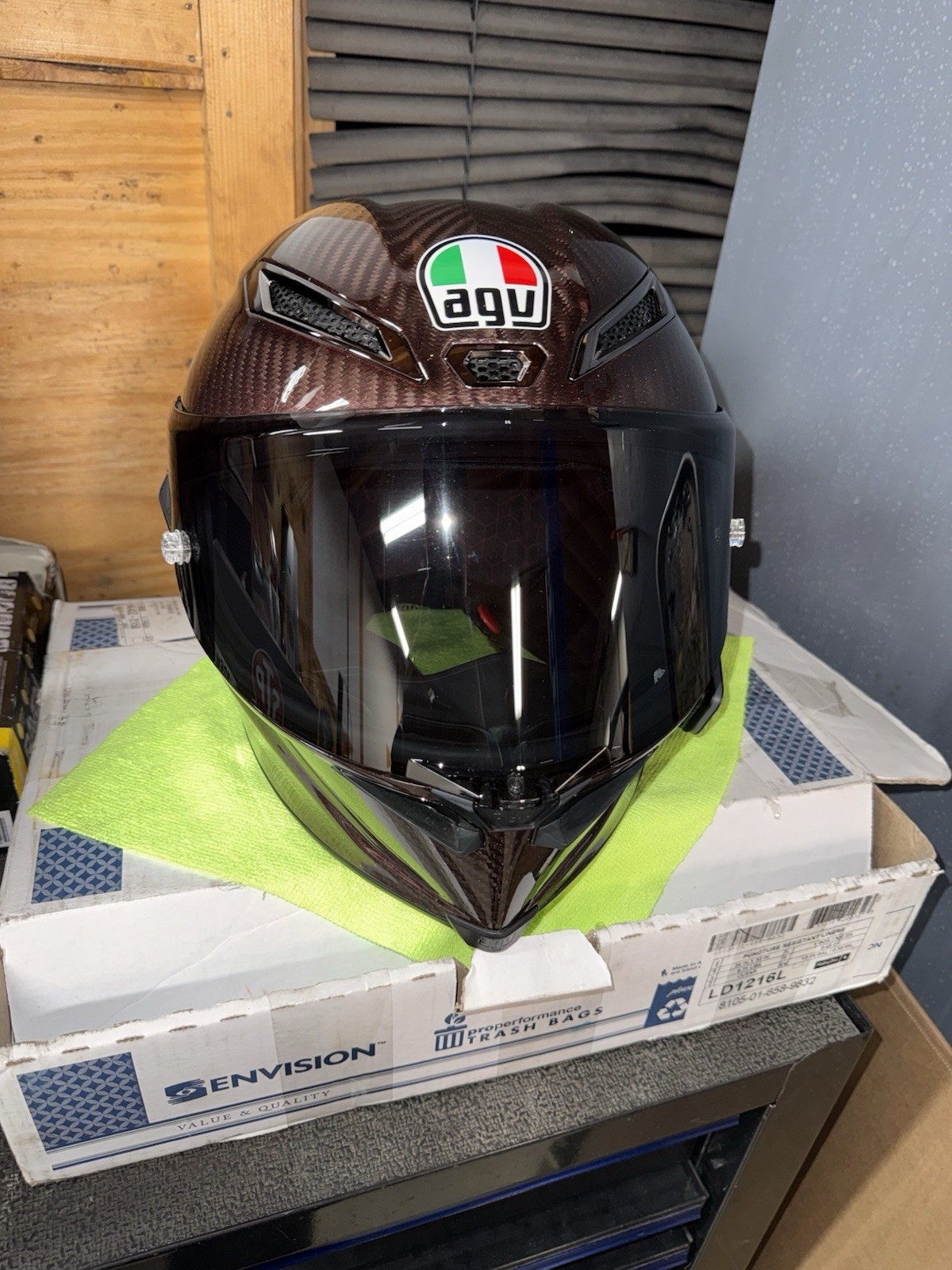 Agv Pista Red Carbon Helmet Size L Agv Pista Red Carbon Helmet Size L