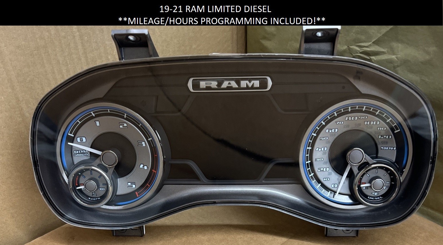 19-21  RAM 2500 3500 LIMITED DIESEL INSTRUMENT CLUSTER GAUGE SPEEDOMETER 7\