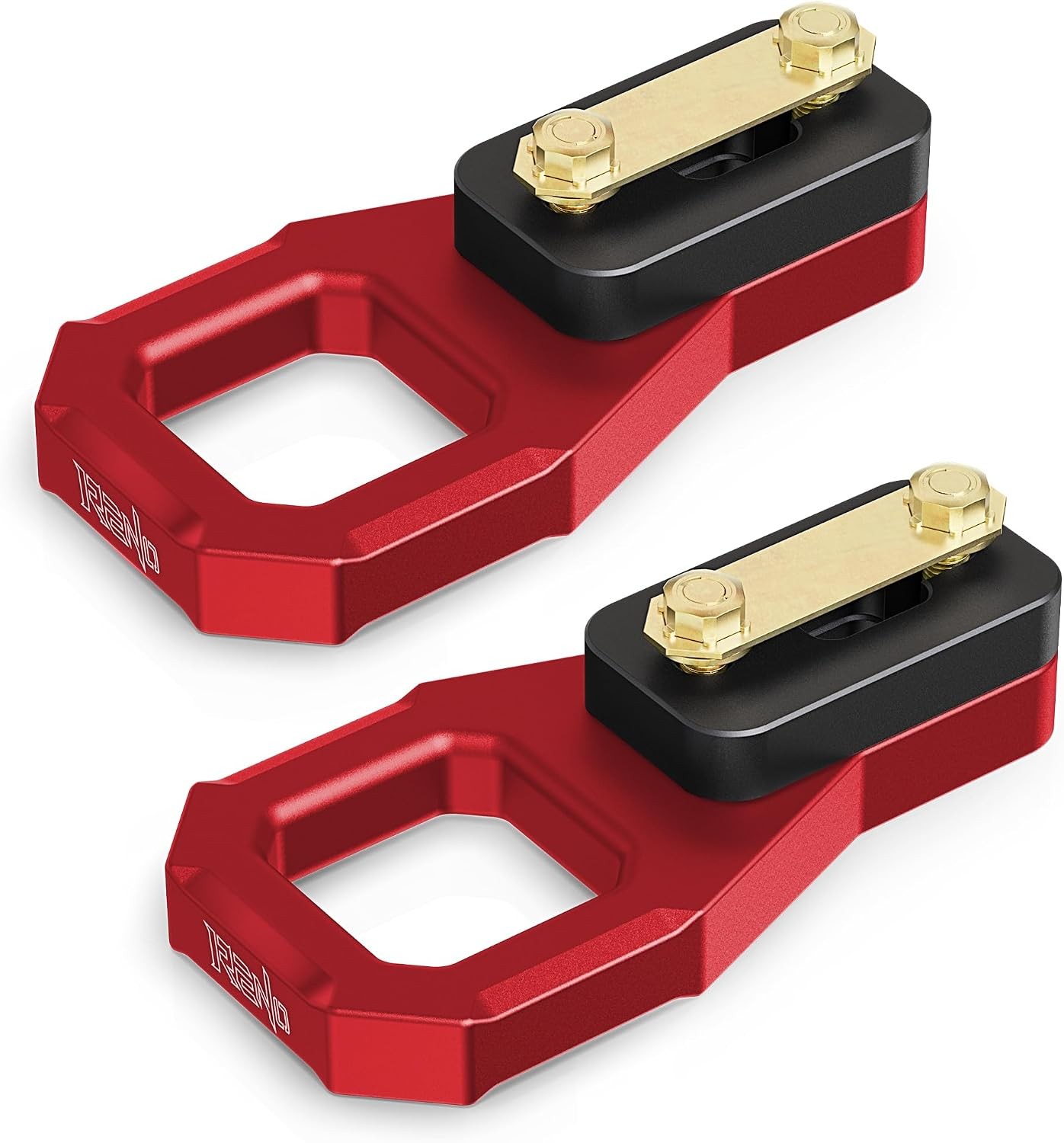 F150 Front & Rear Tow Hooks, Aluminum D-Ring F150 / F150 Raptor Red Tow Hooks F150 Front & Rear Tow Hooks, Aluminum D-Ring F150 / F150 Raptor Red Tow Hooks