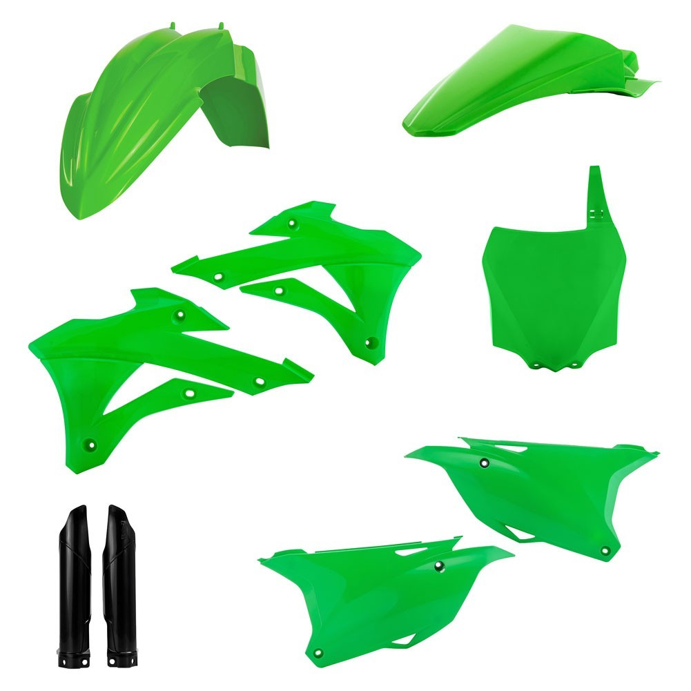 Acerbis Full Plastic Kit Original 21 Color for Kawasaki KX100 and KX85 2014-2021 Acerbis Full Plastic Kit Original 21 Color for Kawasaki KX100 and KX85 2014-2021