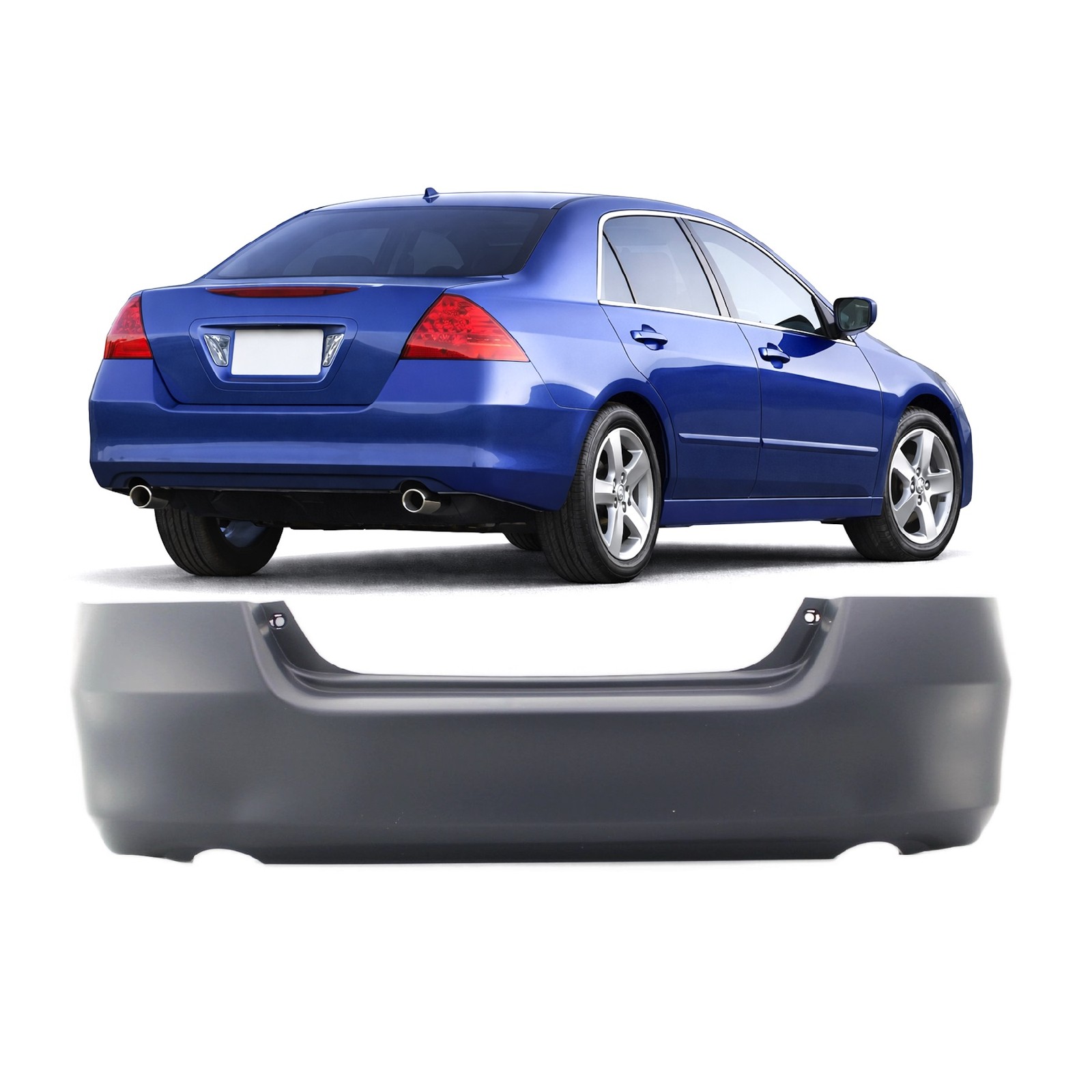 Bumper Cover For 2006-2007 Honda Accord Sedan Hybrid HO1100233 Rear Primed