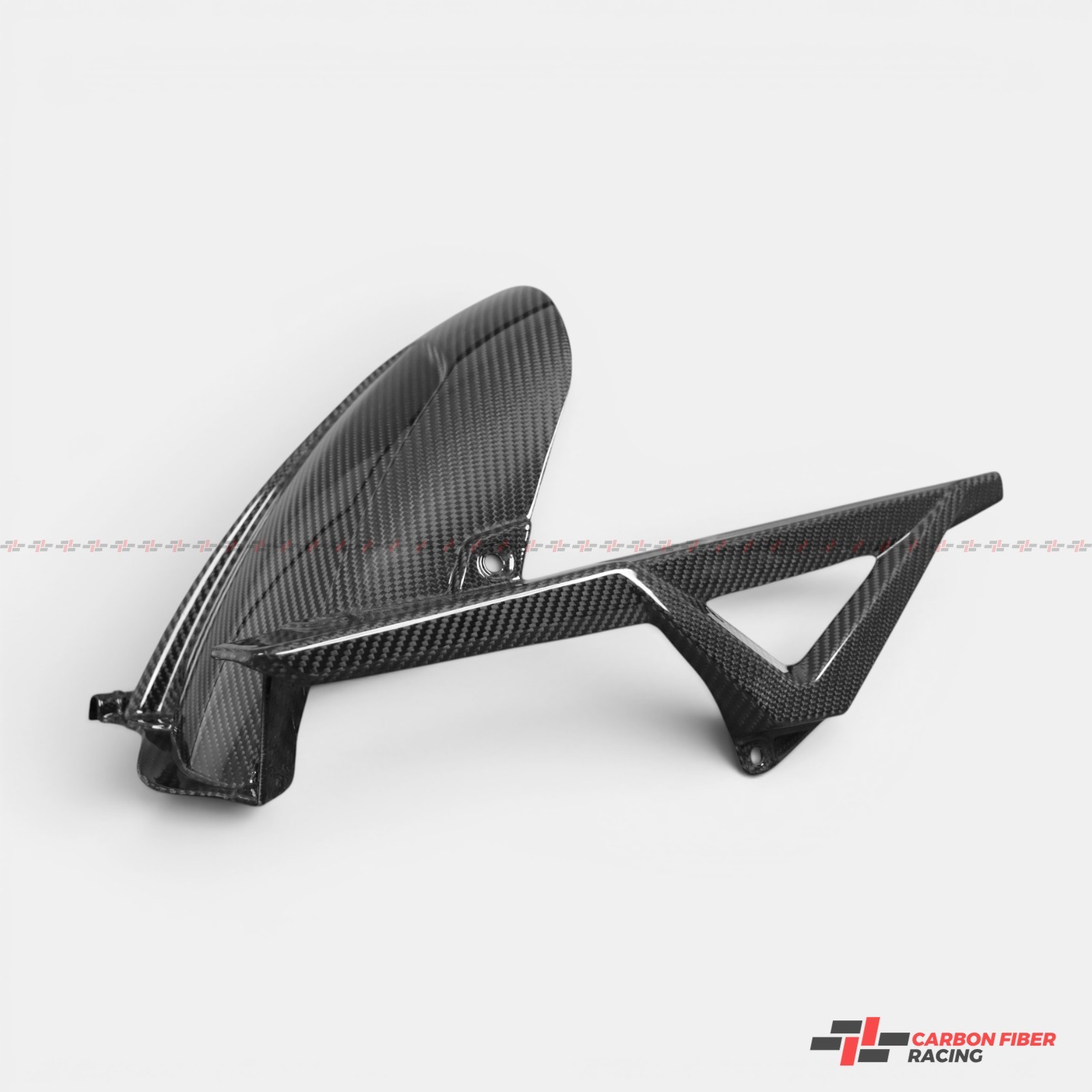 Carbon Fiber Rear Hugger with Chain Guard for Aprilia RSV4, Tuono V4 2021-2026 Carbon Fiber Rear Hugger with Chain Guard for Aprilia RSV4, Tuono V4 2021-2026