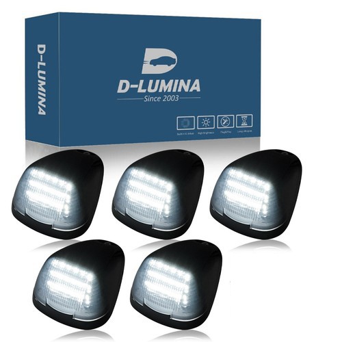 5PCS Smoked LED Roof Cab Marker Lights for Ford F250 F350 F450 F550 Super Duty