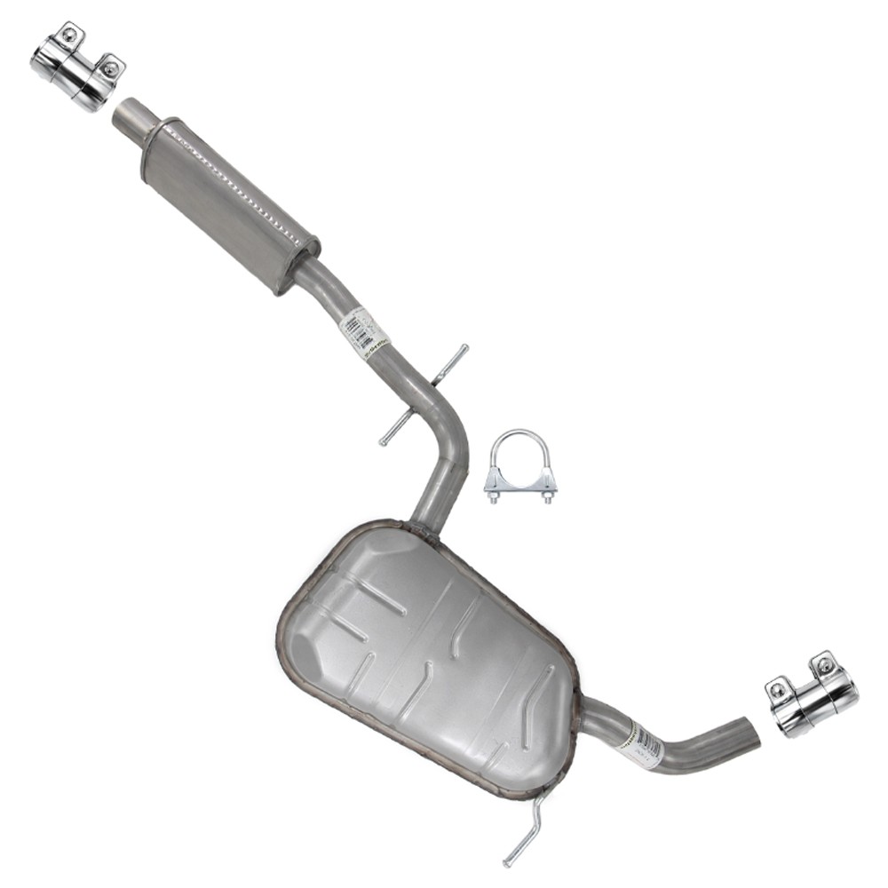 Stainless Steel Exhaust Resonator fits: 2010-14 Golf 2.5L & 2006-09 Rabbit 2.5L