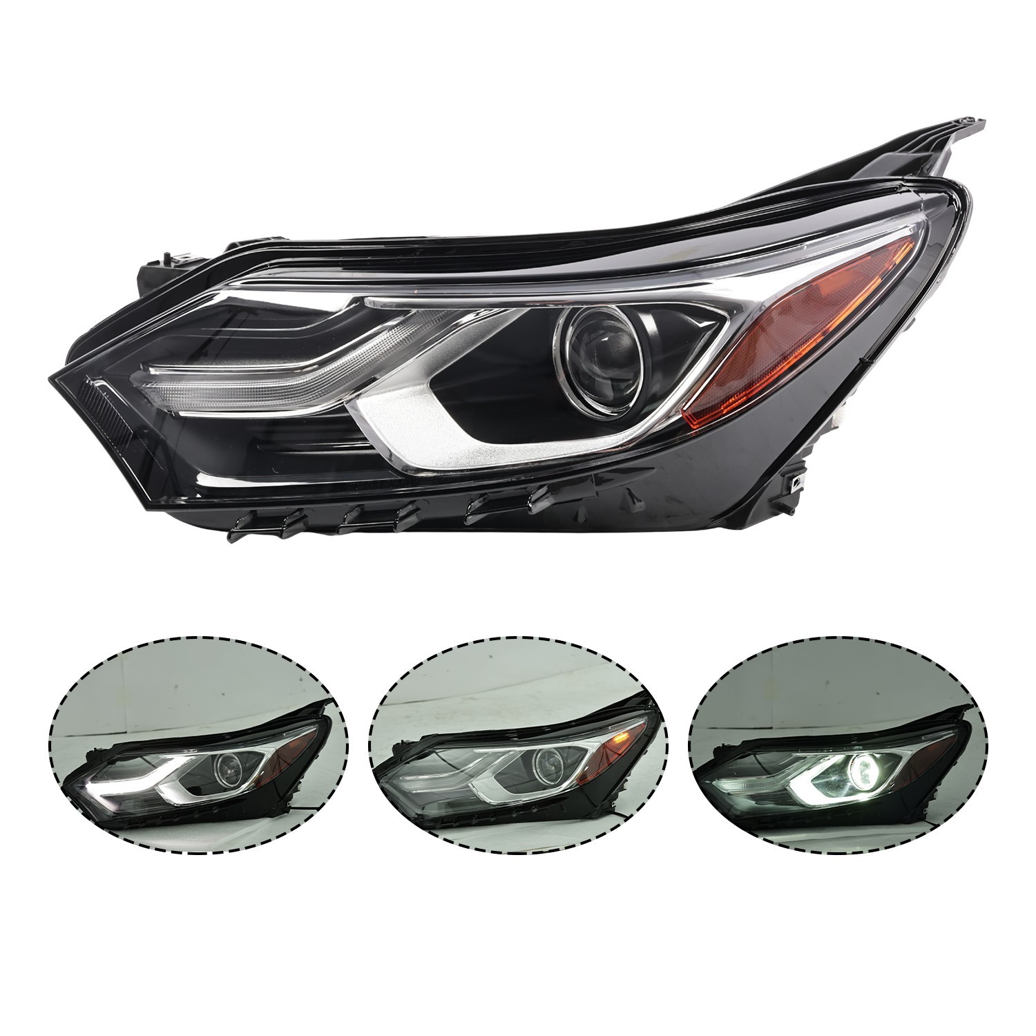 For 2018-2021 Chevy Equinox HID/Xenon Headlight With Ballast & DRL Left Driver