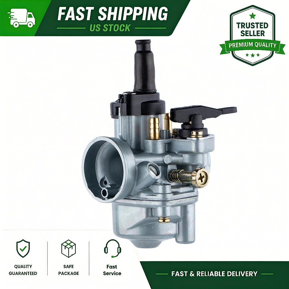 17.5mm Flat Slide Carburetor For Dellorto PHVA 17.5 ED Tomos A55 R1407 50cc 80cc