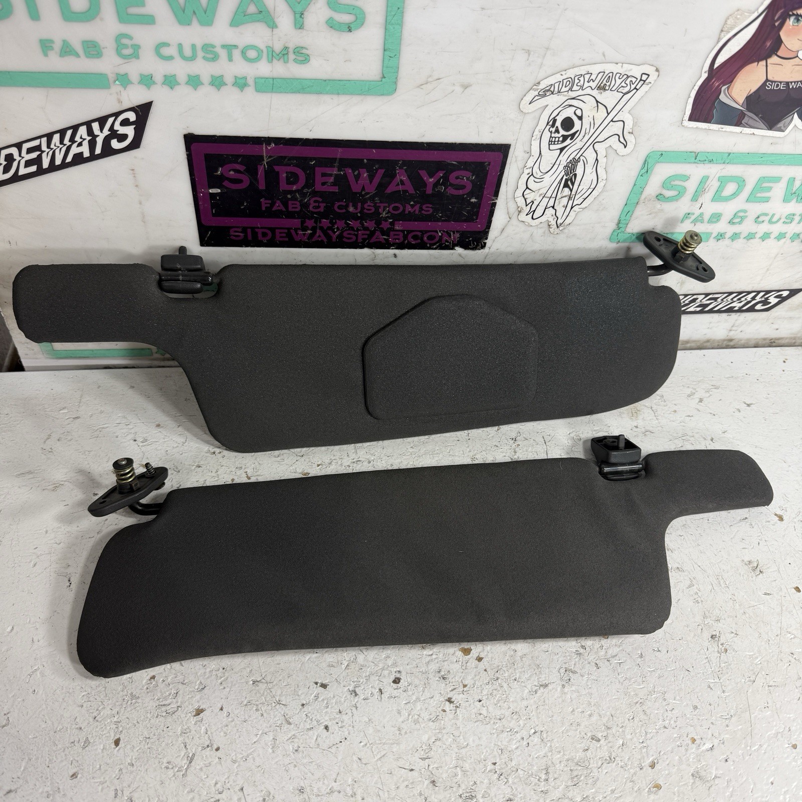 90-96 Nissan 300zx Interior Sun Visors Pair Left Right Z32 Black