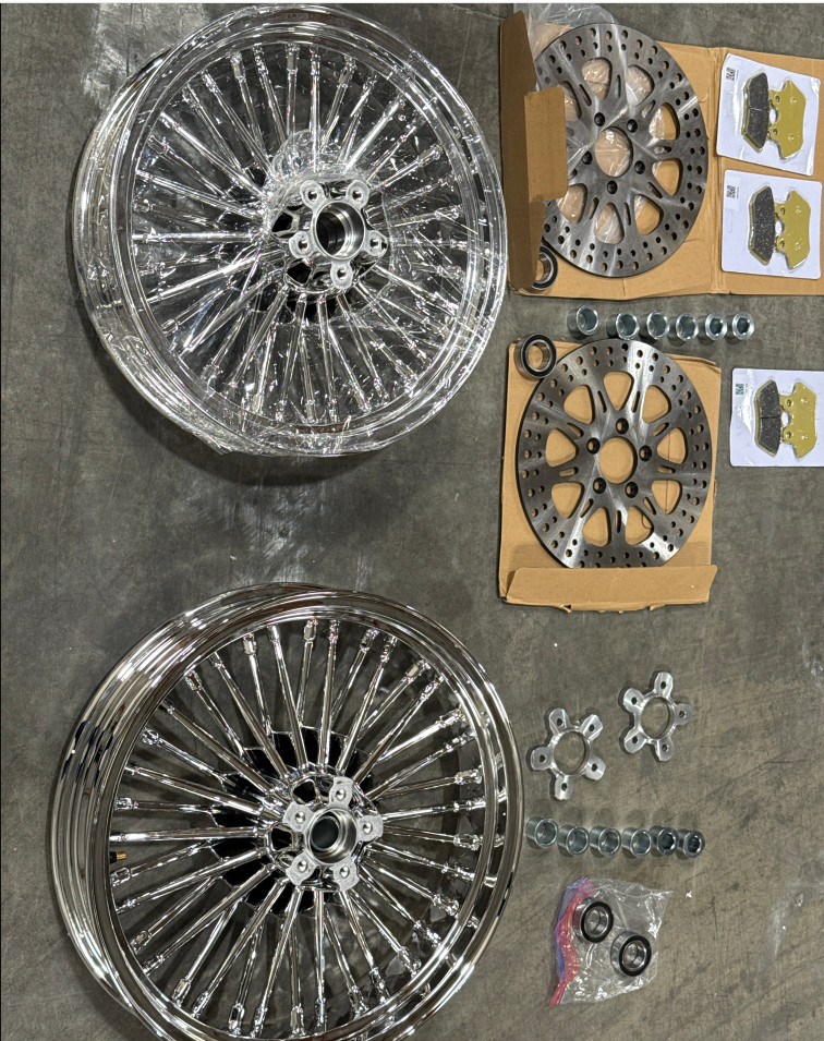 18x3.5 16x3.5 Fat Spoke Wheels Rotors for Harley Touring Road King Classic 00-07 18x3.5 16x3.5 Fat Spoke Wheels Rotors for Harley Touring Road King Classic 00-07