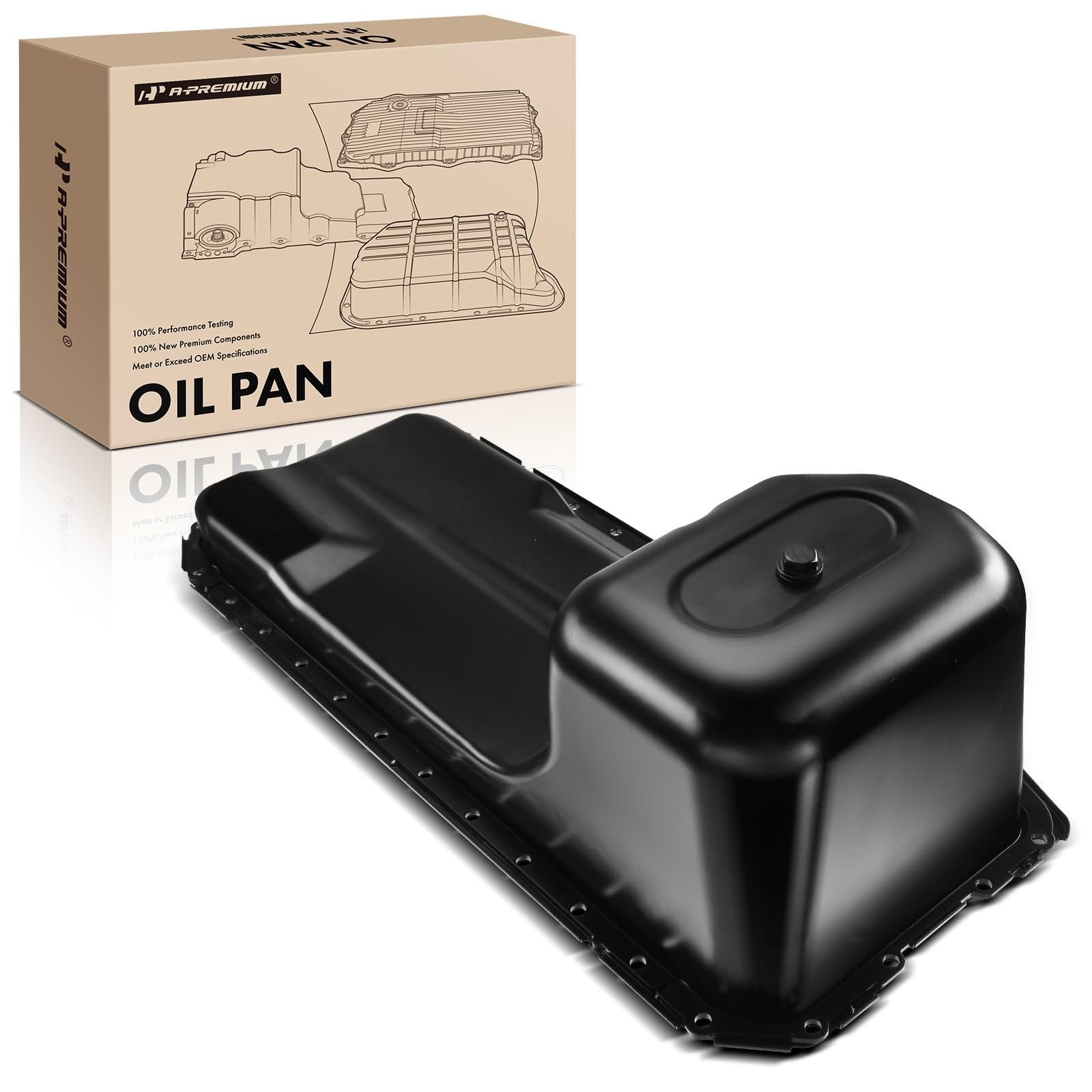 A-Premium Engine Oil Pan Sump with Drain Plug A-Premium Engine Oil Pan Sump with Drain Plug