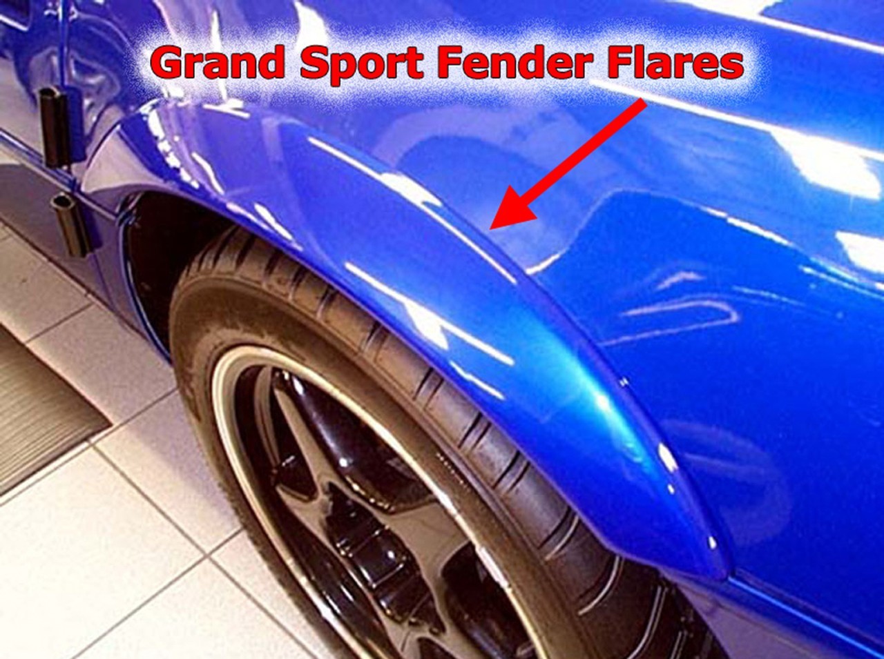 1984-1996 C4 Grand Sport Corvette Reproduction Rear Fender Flares - Ships FREE